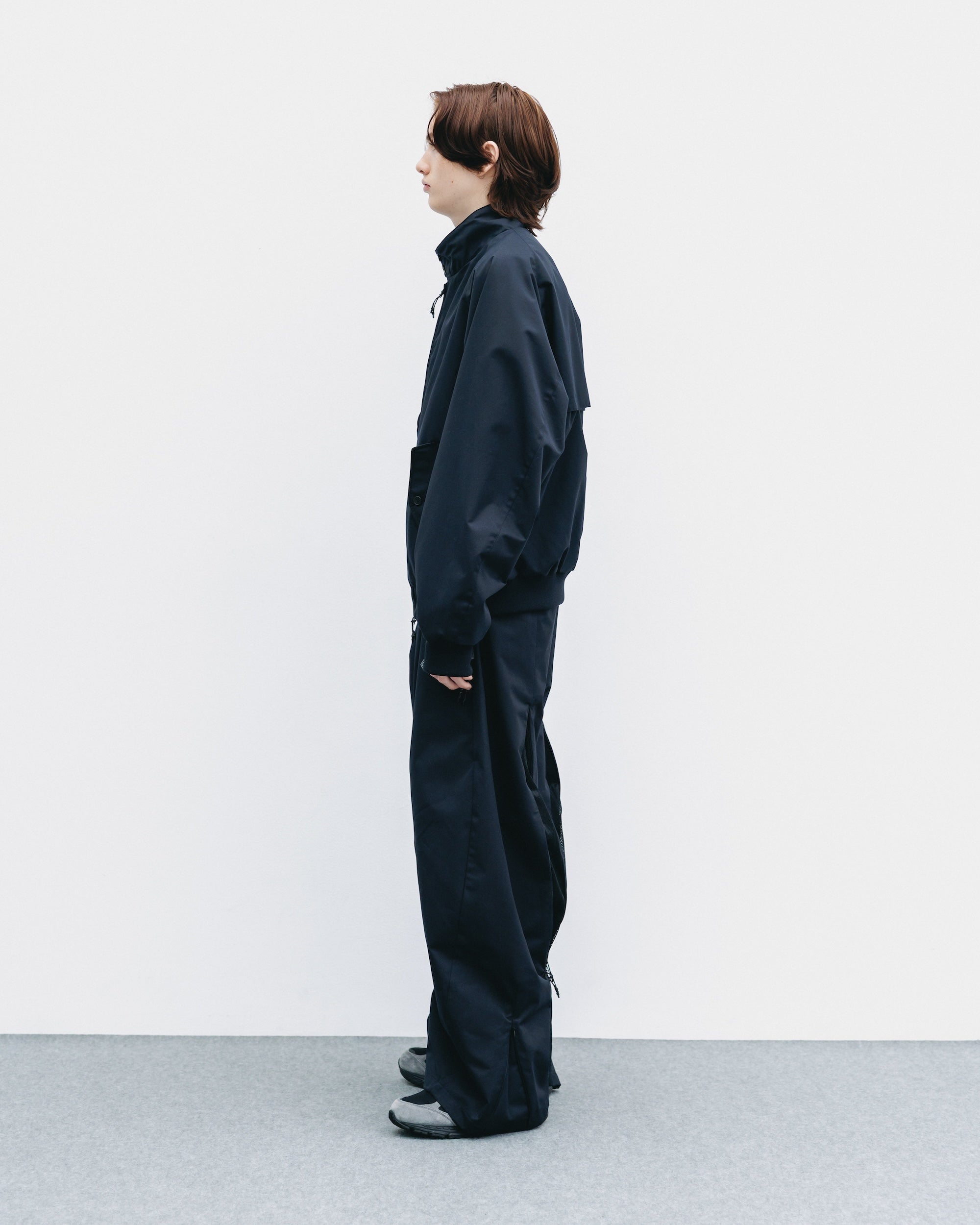 +phenix WINDSTOPPER® by GORE-TEX LABS TWILL CITY BARREL LEG PANTS (BLACK)