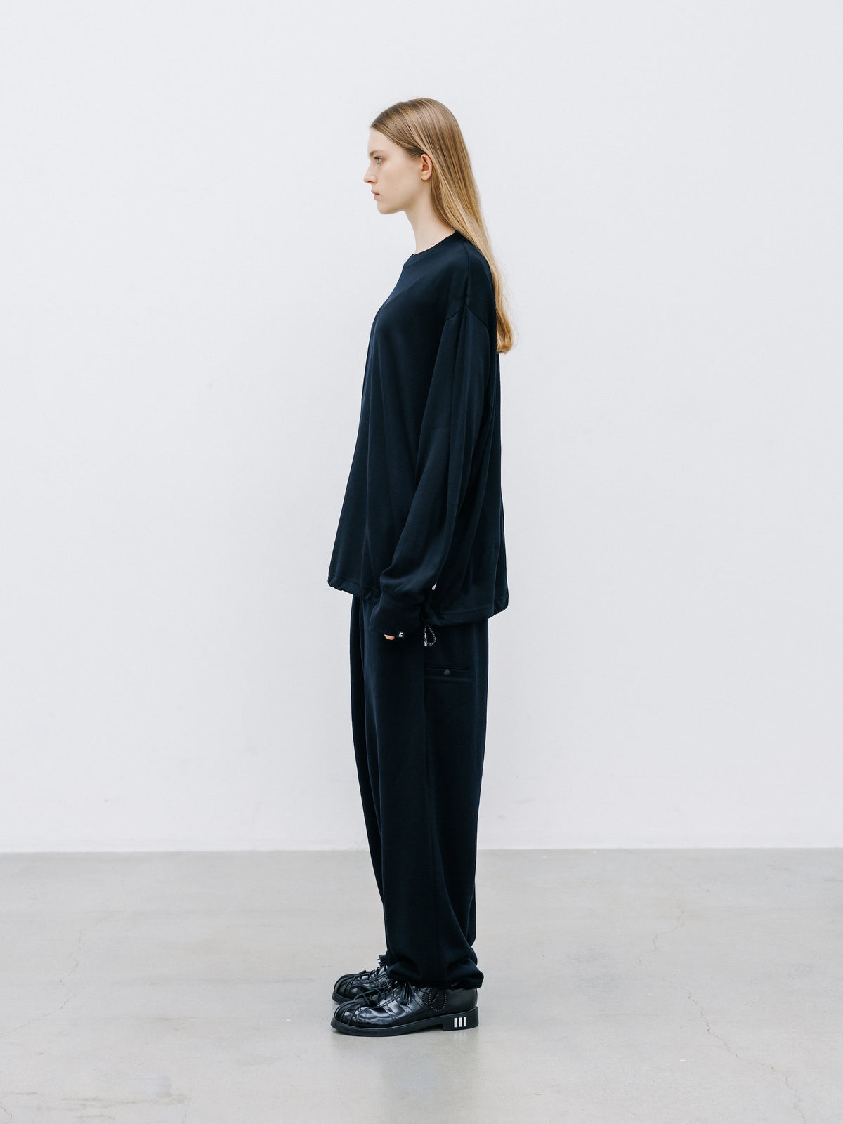 【9.16 WED 20:00- IN STOCK】MERINO WOOL L/S TEE (BLACK)