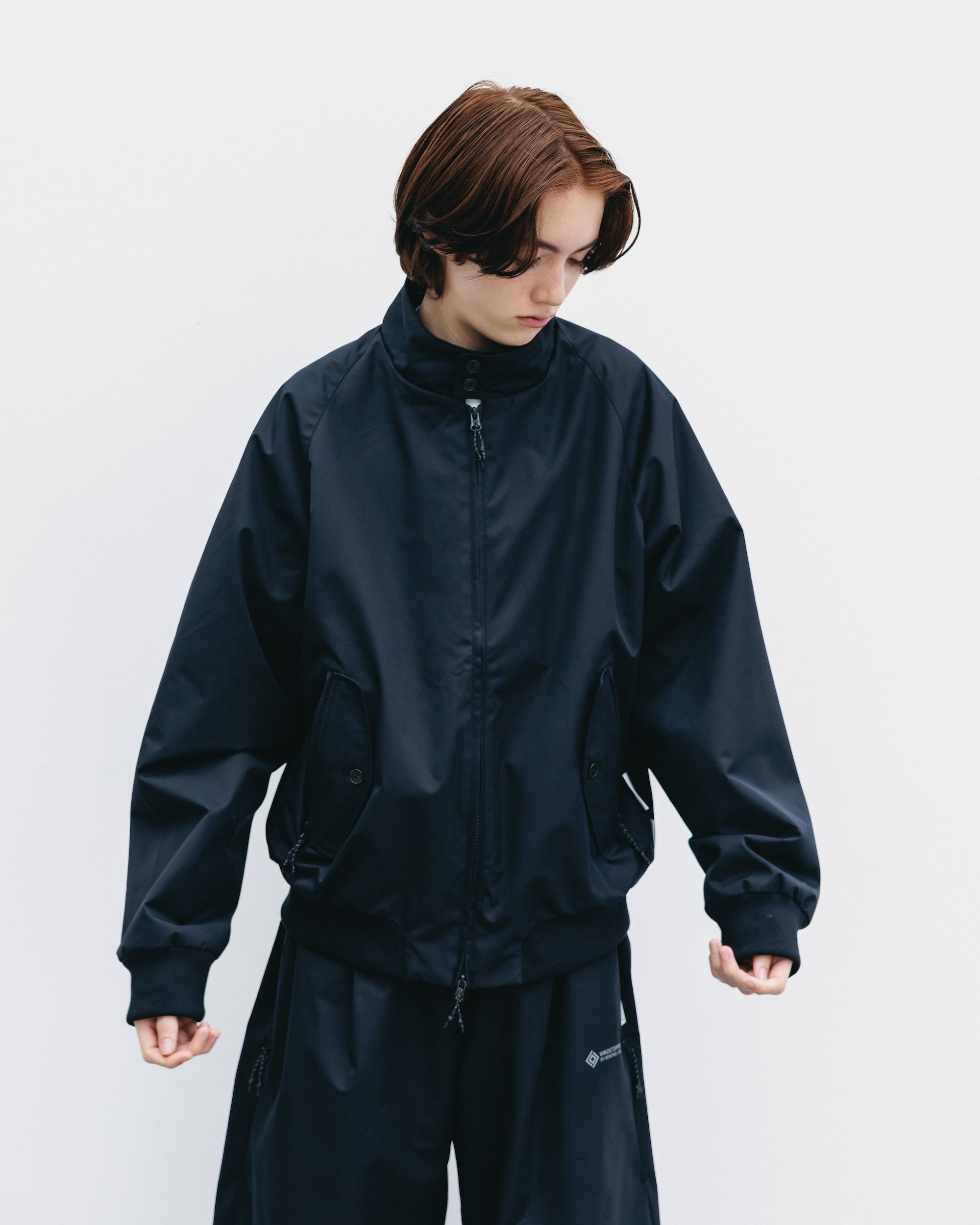 【10.29 WED 20:00- IN STOCK】+phenix WINDSTOPPER® by GORE-TEX LABS TWILL CITY HARRINGTON JACKET (BLACK)