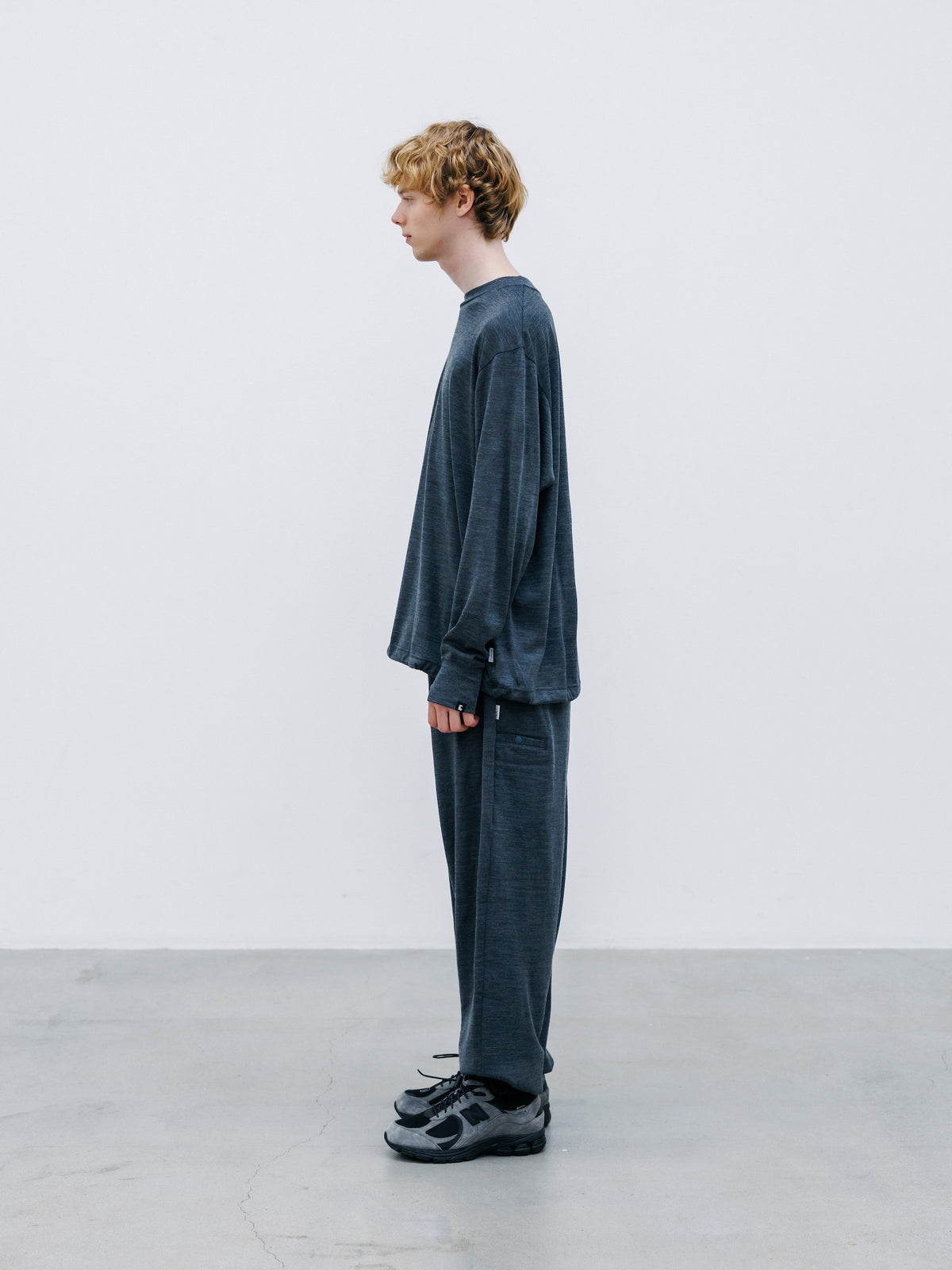 【9.16 WED 20:00- IN STOCK】MERINO WOOL L/S TEE (GRAY)
