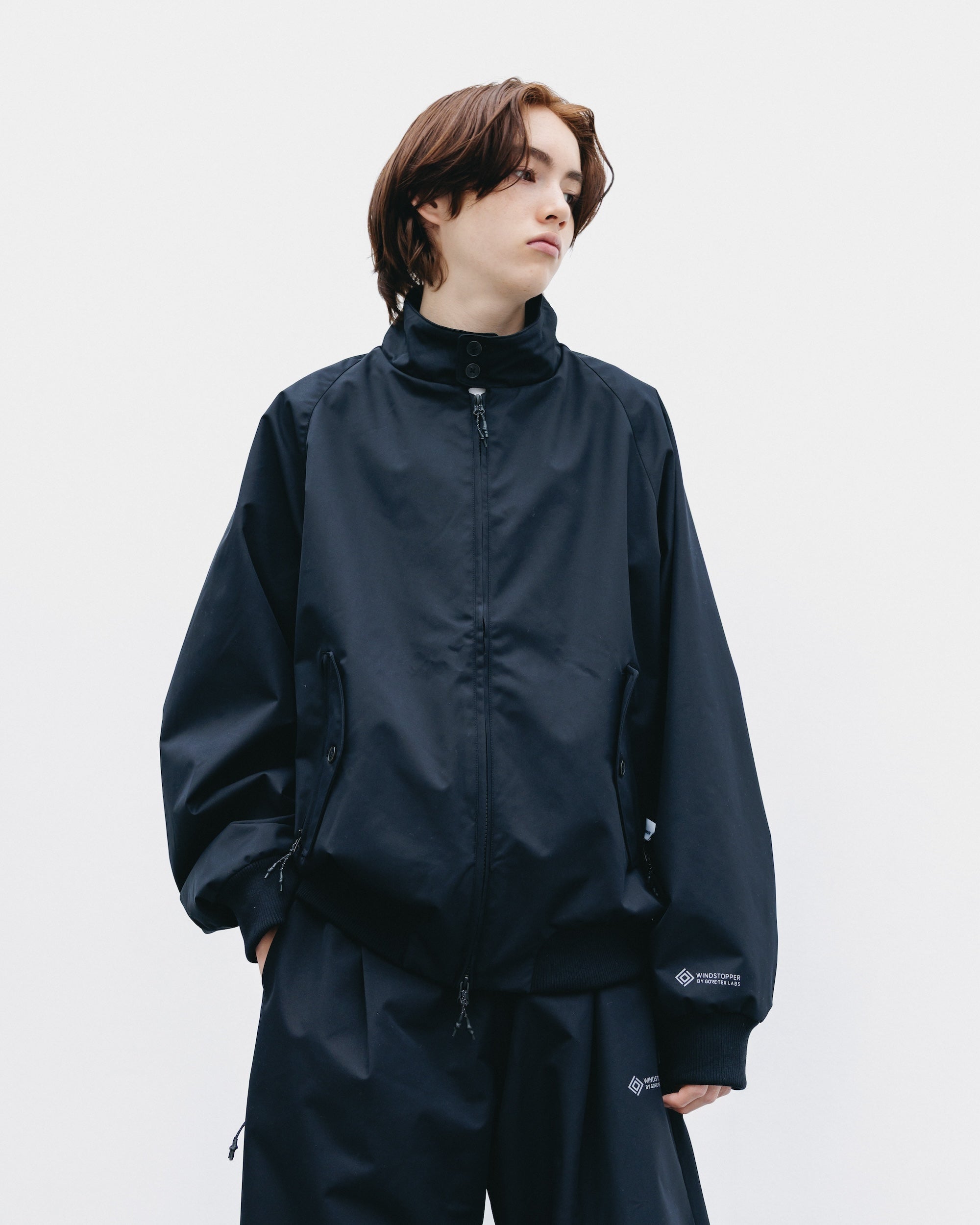【10.29 WED 20:00- IN STOCK】+phenix WINDSTOPPER® by GORE-TEX LABS TWILL CITY HARRINGTON JACKET (BLACK)