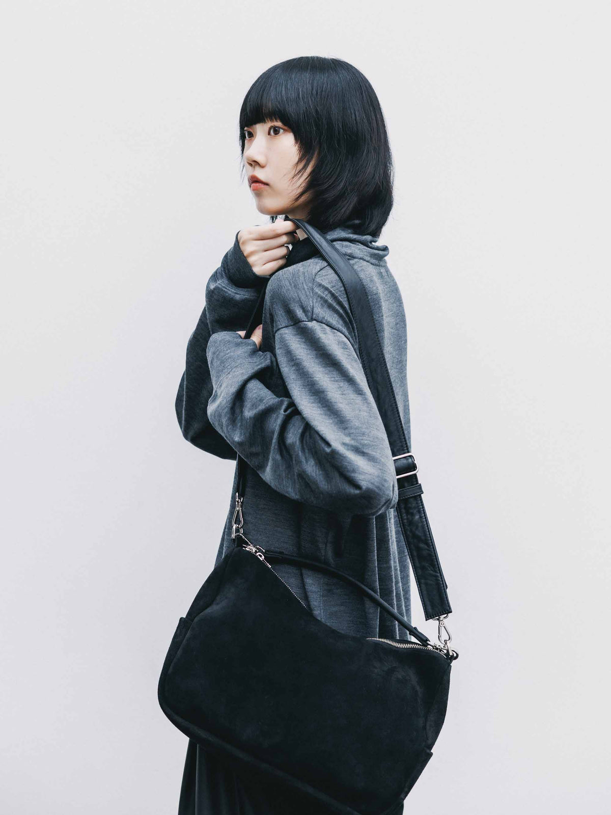 【9.16 WED 20:00- IN STOCK】MERINO WOOL L/S TURTLENECK TEE (GRAY)