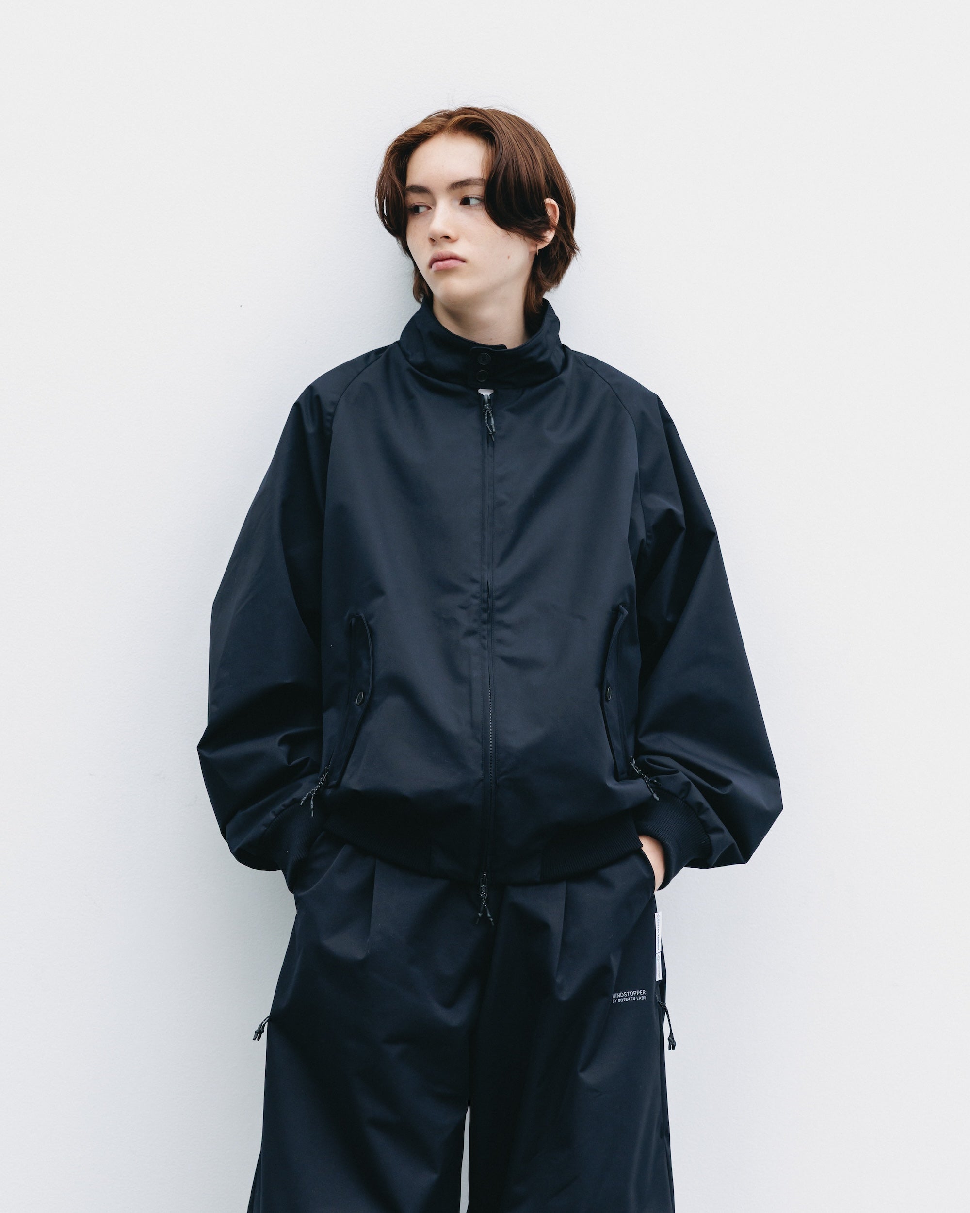 【10.29 WED 20:00- IN STOCK】+phenix WINDSTOPPER® by GORE-TEX LABS TWILL CITY HARRINGTON JACKET (BLACK)