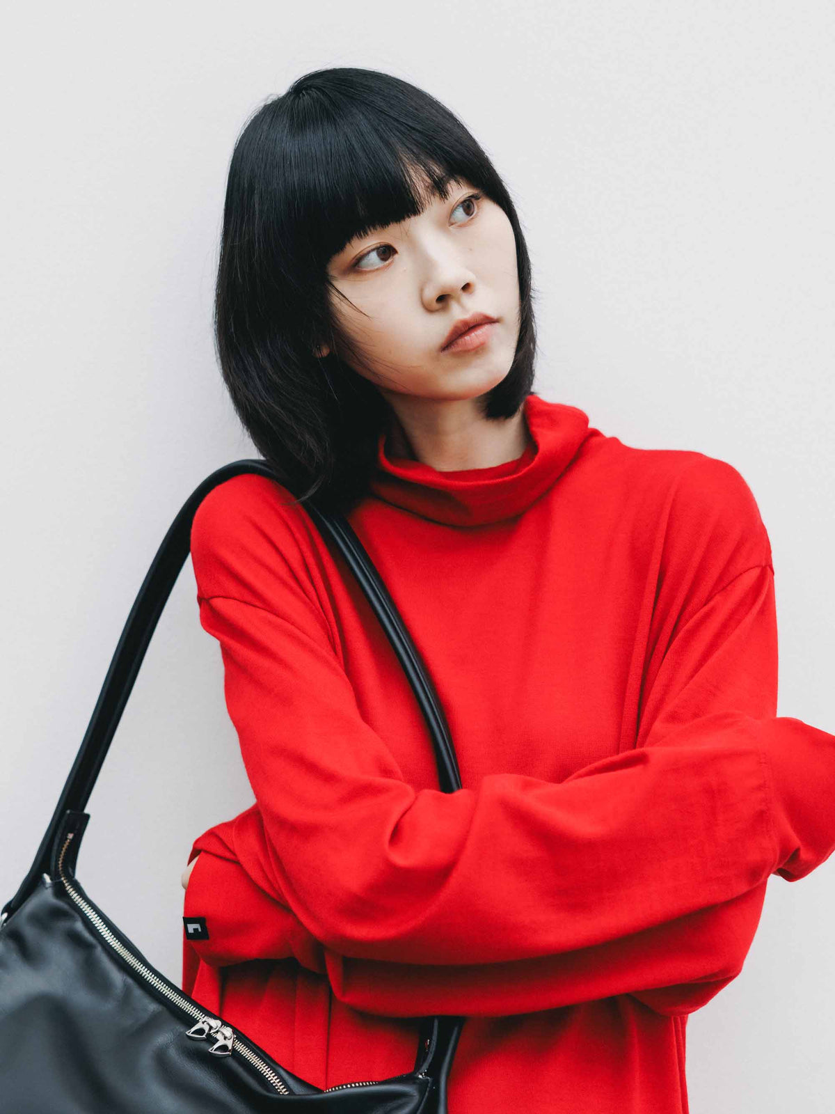 【9.16 WED 20:00- IN STOCK】MERINO WOOL L/S TURTLENECK TEE (RED)