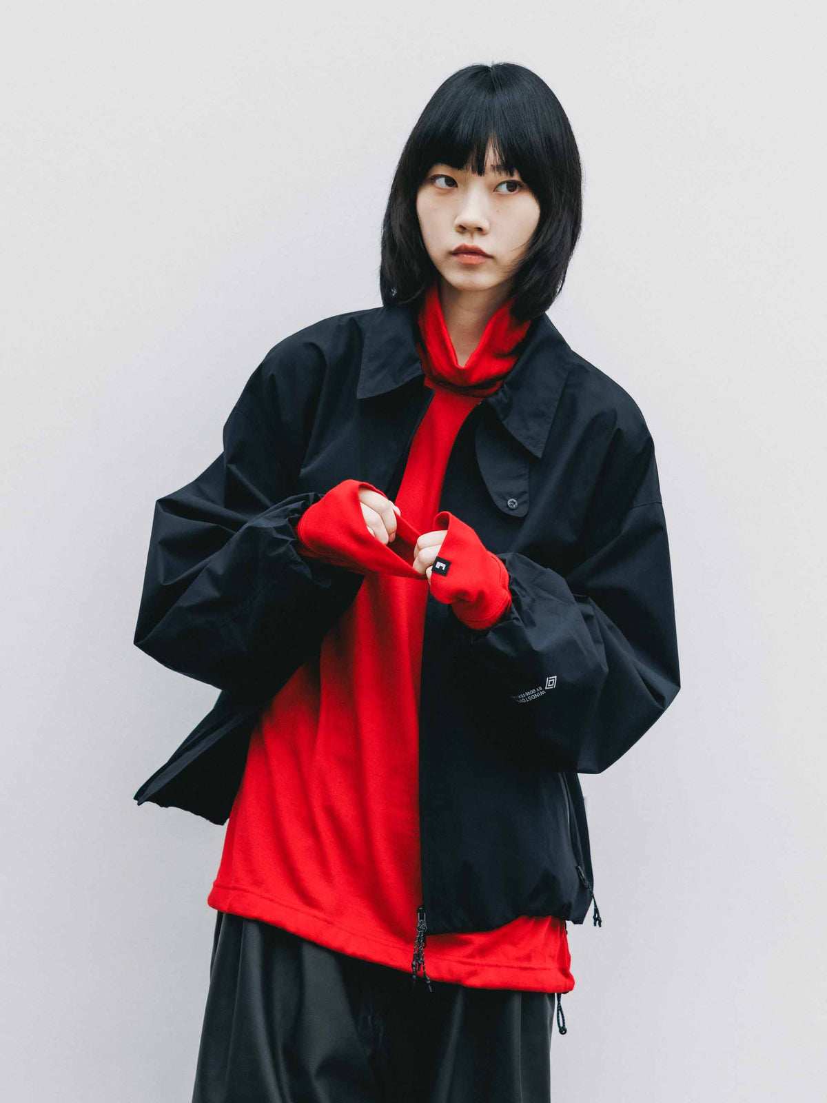 【9.16 WED 20:00- IN STOCK】MERINO WOOL L/S TURTLENECK TEE (RED)