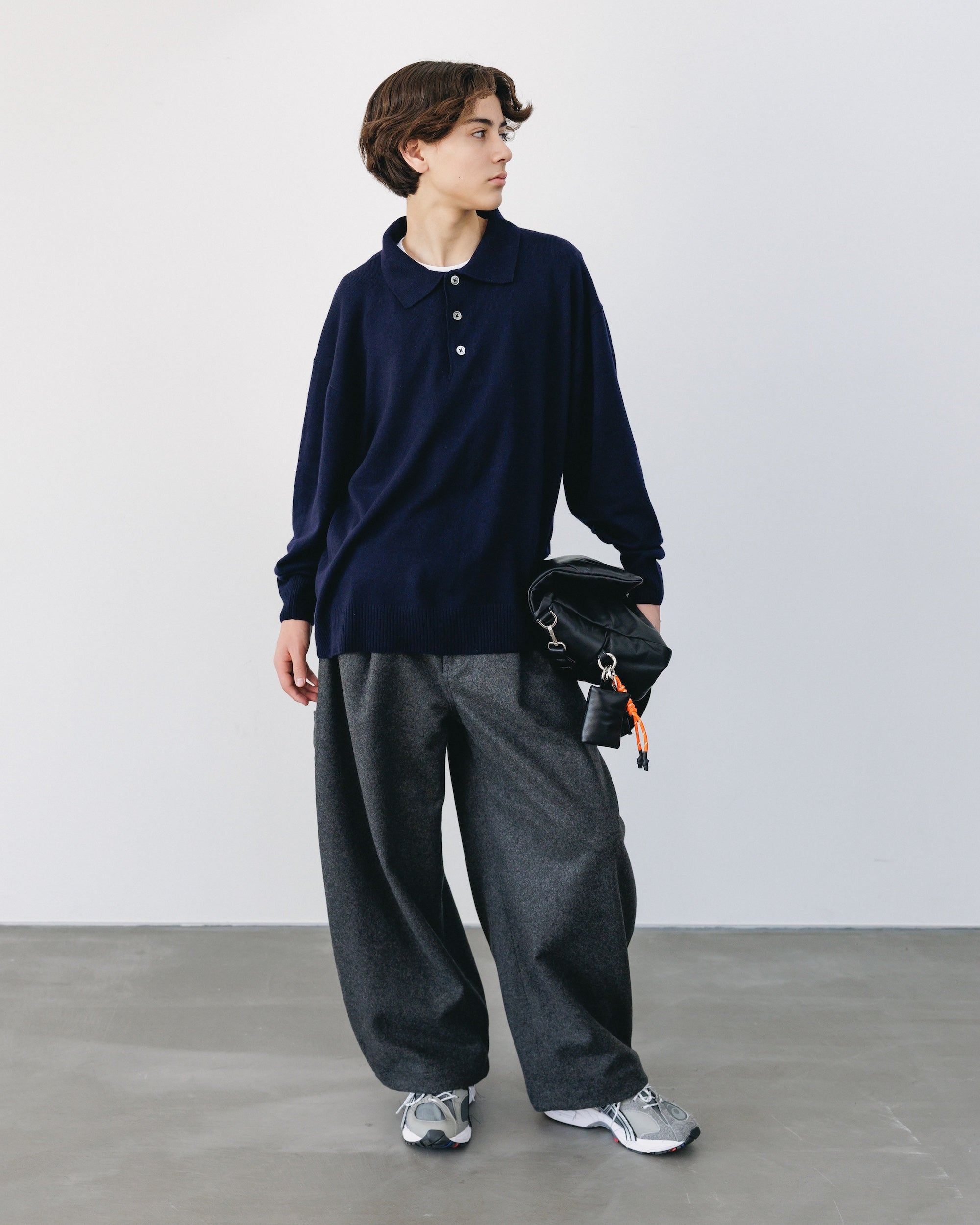 【1.14 WED 20:00- IN STOCK】LEATHER PADDED FLAP HOLIDAY BAG