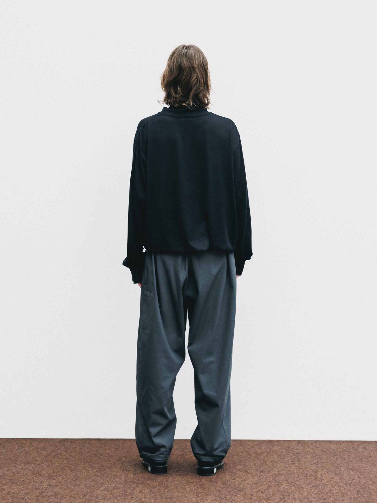 【9.16 WED 20:00- IN STOCK】MERINO WOOL L/S TURTLENECK TEE (BLACK)