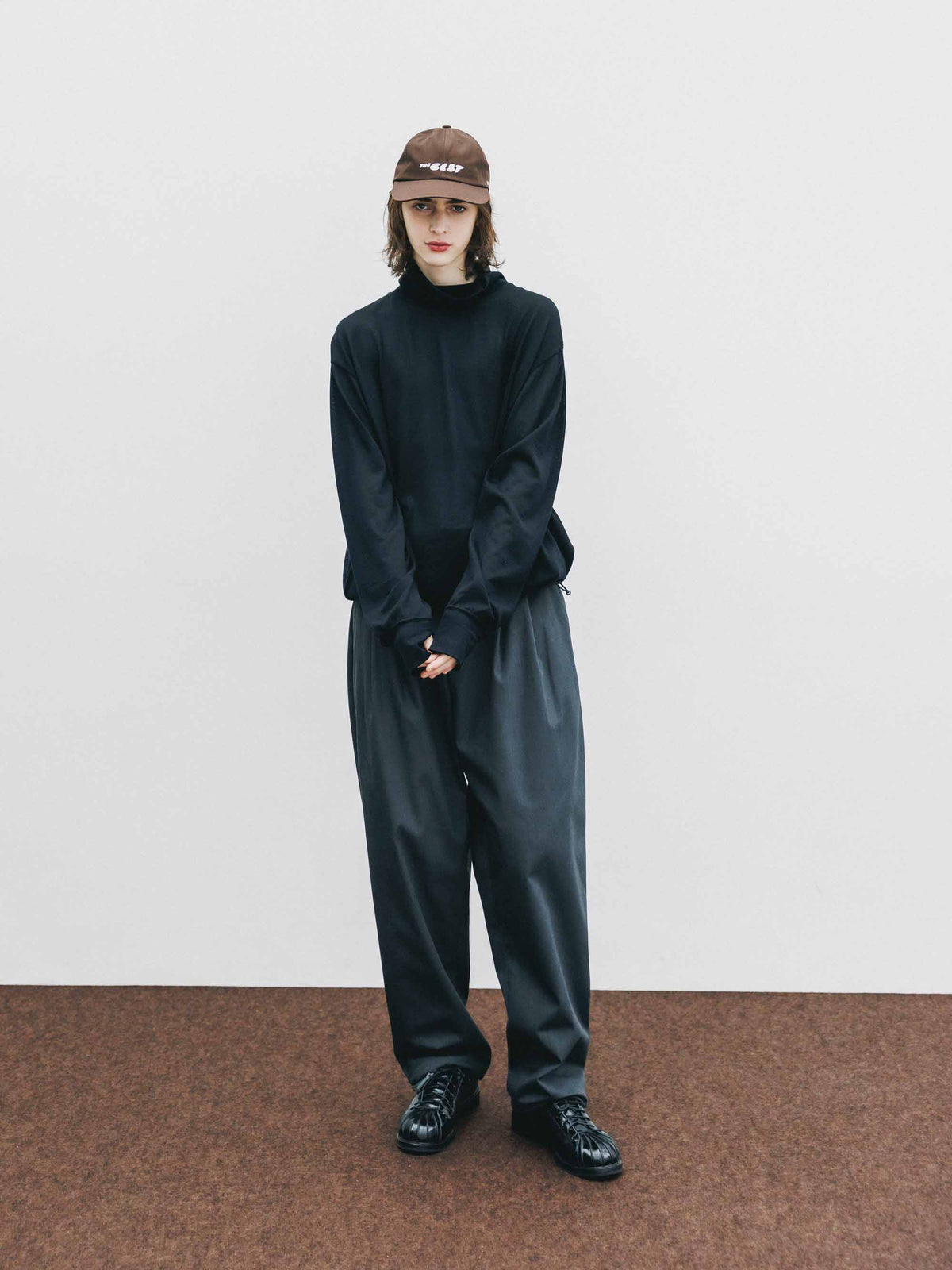 【9.16 WED 20:00- IN STOCK】MERINO WOOL L/S TURTLENECK TEE (BLACK)