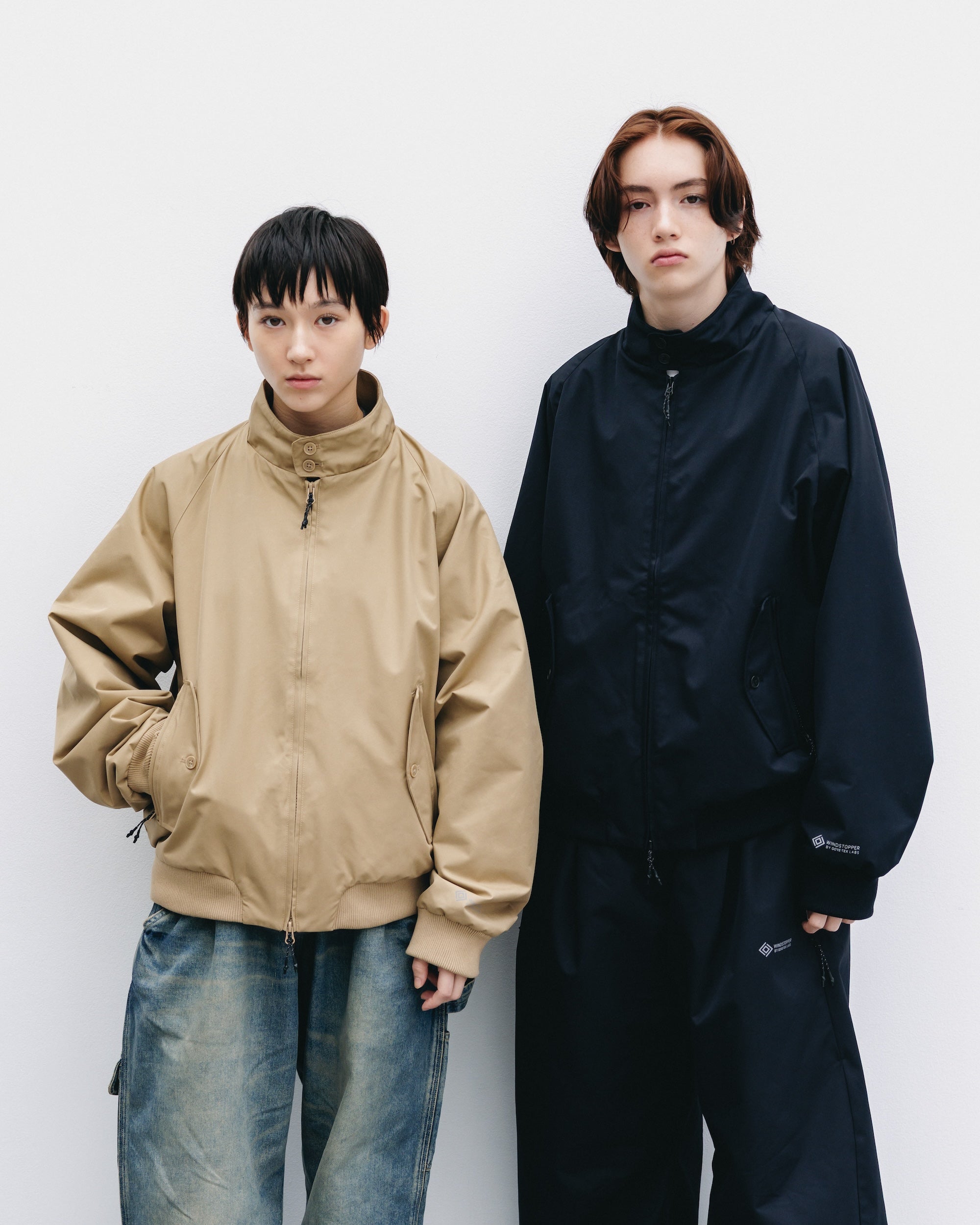 【10.29 WED 20:00- IN STOCK】+phenix WINDSTOPPER® by GORE-TEX LABS TWILL CITY HARRINGTON JACKET (BLACK)