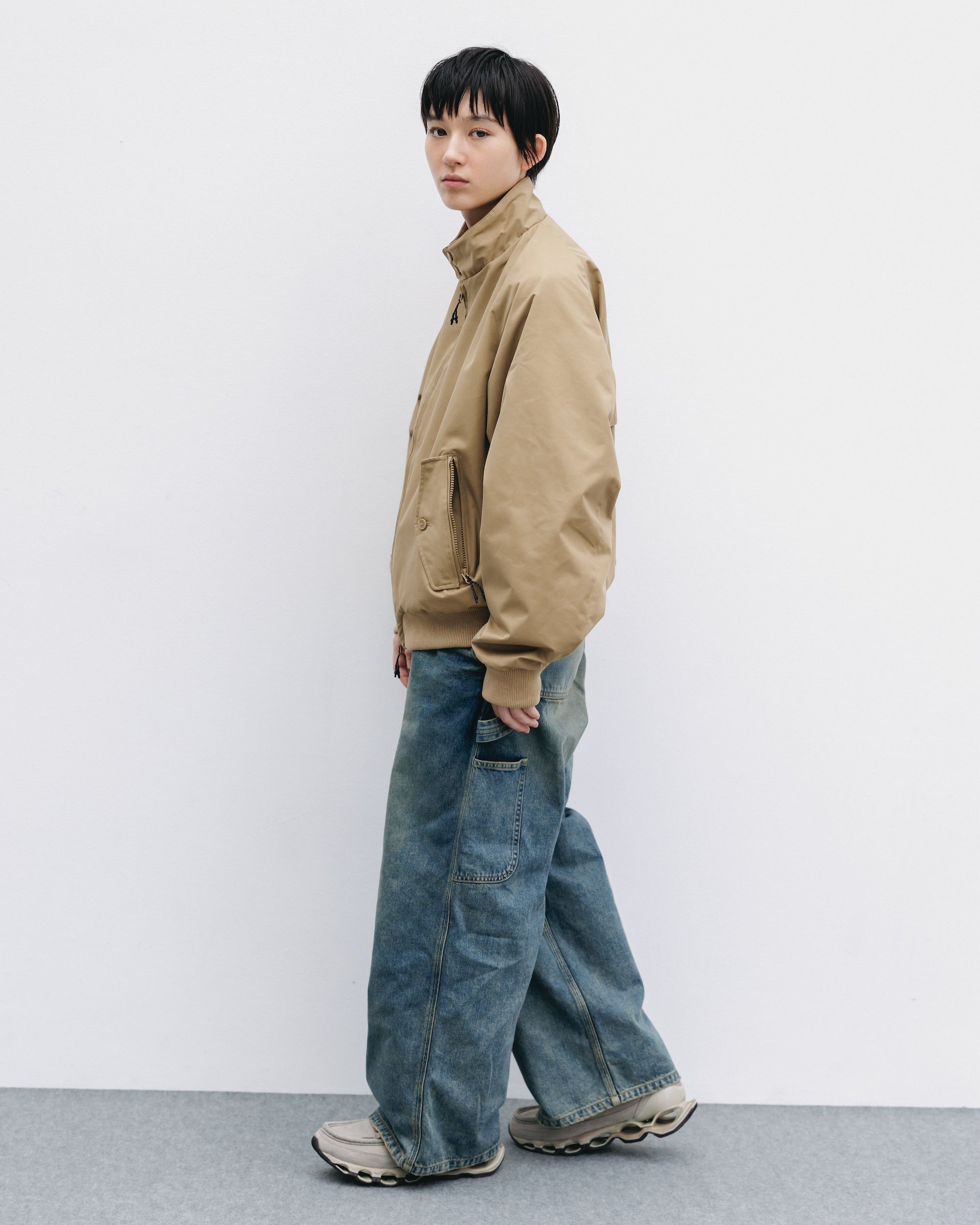 【10.29 WED 20:00- IN STOCK】+phenix WINDSTOPPER® by GORE-TEX LABS TWILL CITY HARRINGTON JACKET (CARAMEL BEIGE)