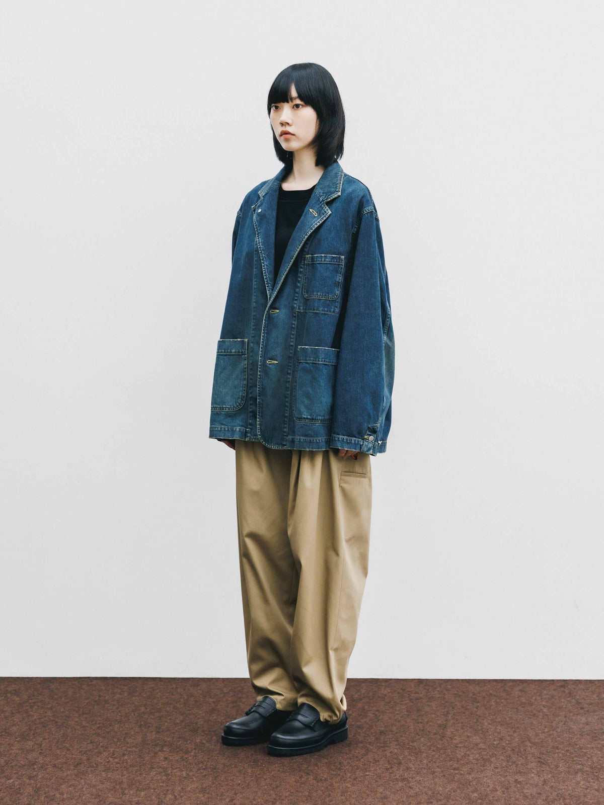 【9.19 SAT 20:00- IN STOCK】VINTAGE DYED SELVEDGE DENIM CITY WORKER TAILORED JACKET (VINTAGE INDIGO)