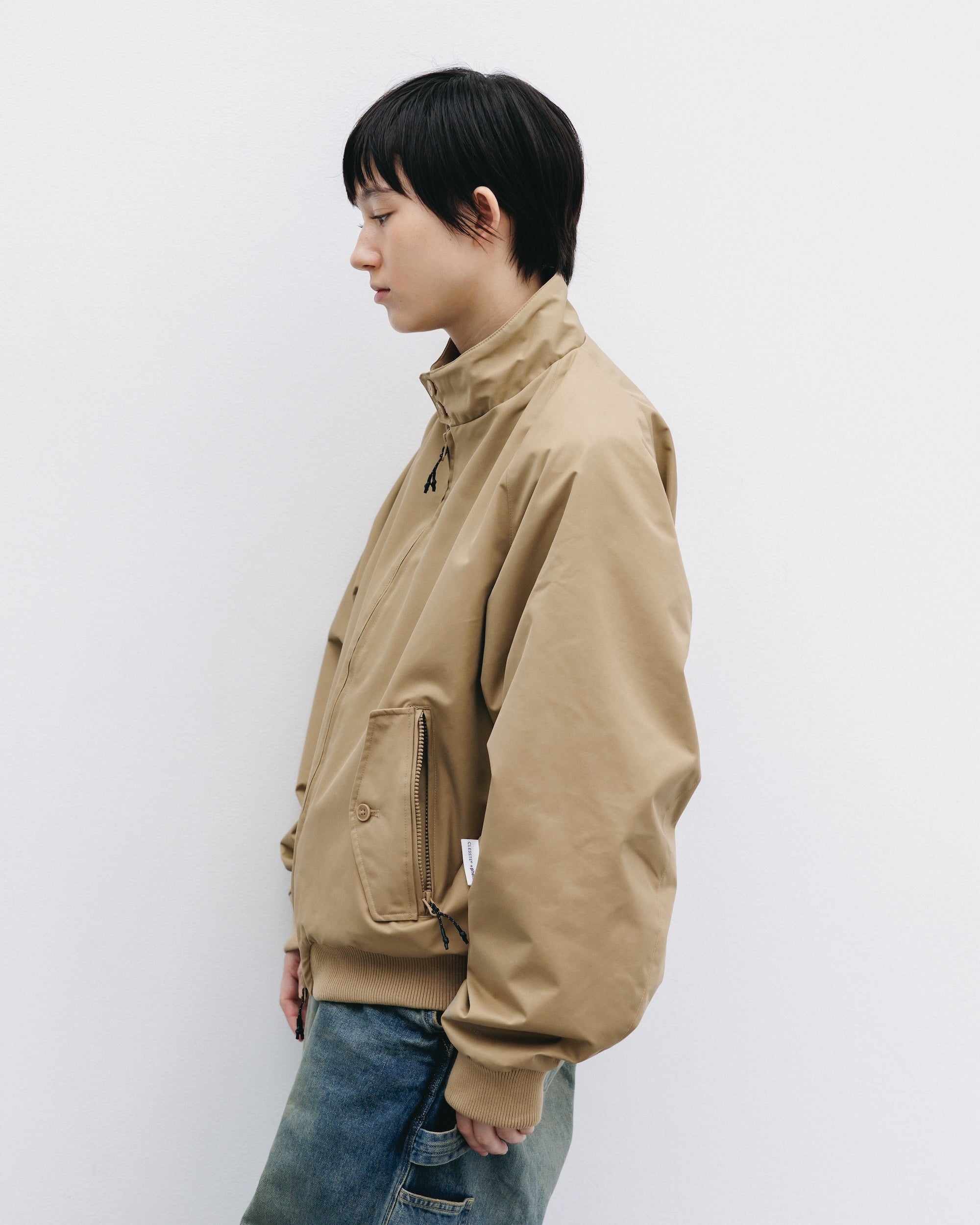 【10.29 WED 20:00- IN STOCK】+phenix WINDSTOPPER® by GORE-TEX LABS TWILL CITY HARRINGTON JACKET (CARAMEL BEIGE)