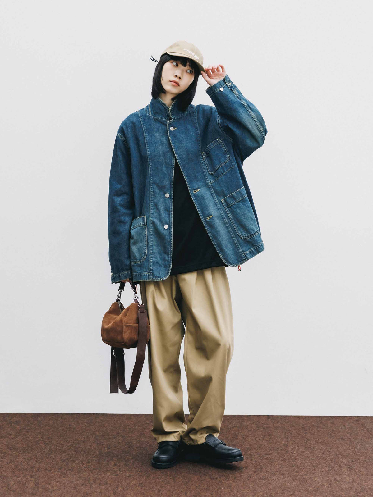 【9.19 SAT 20:00- IN STOCK】SUEDE DAYOFF BAG MINI (BROWN)