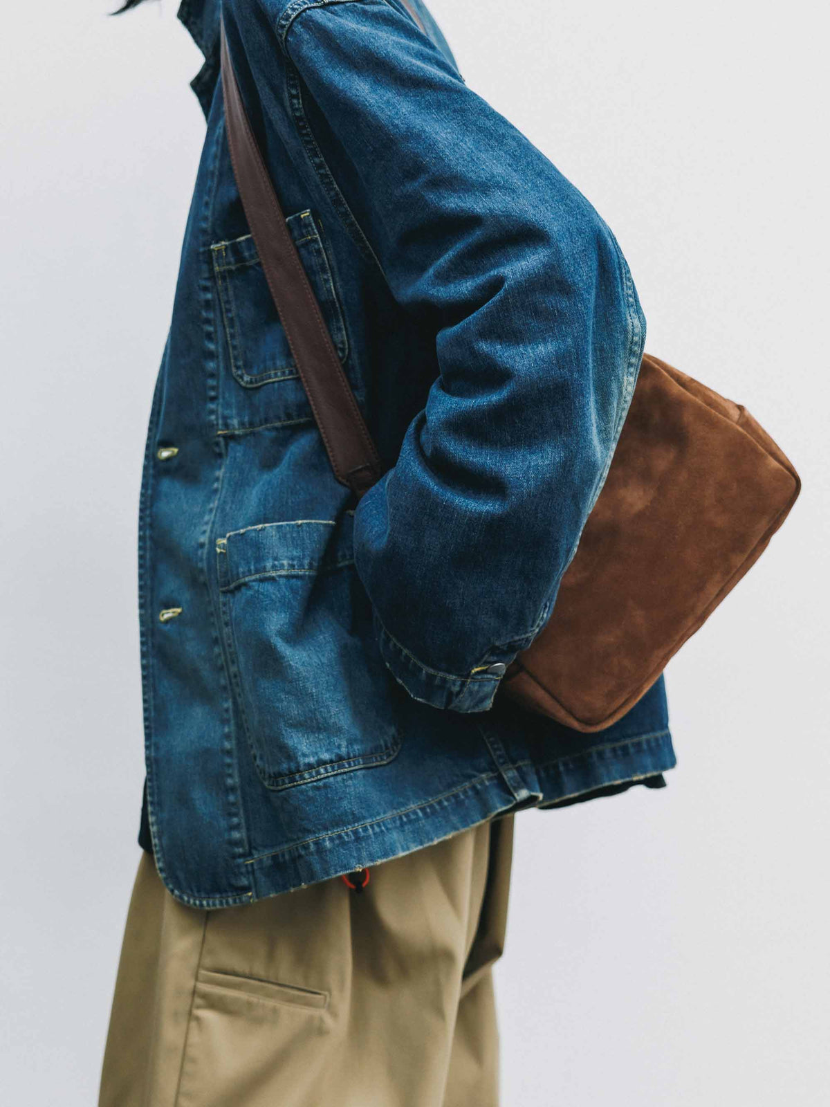 【9.19 SAT 20:00- IN STOCK】SUEDE DAYOFF BAG MINI (BROWN)