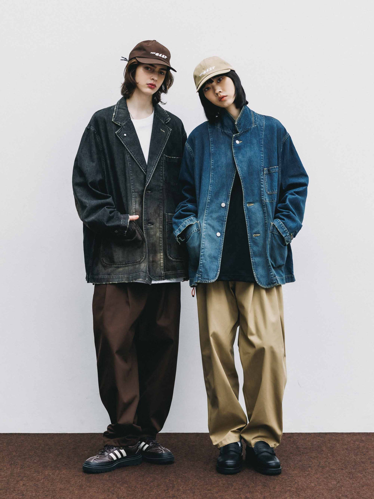 【9.19 SAT 20:00- IN STOCK】VINTAGE DYED SELVEDGE DENIM CITY WORKER TAILORED JACKET (VINTAGE BLACK)