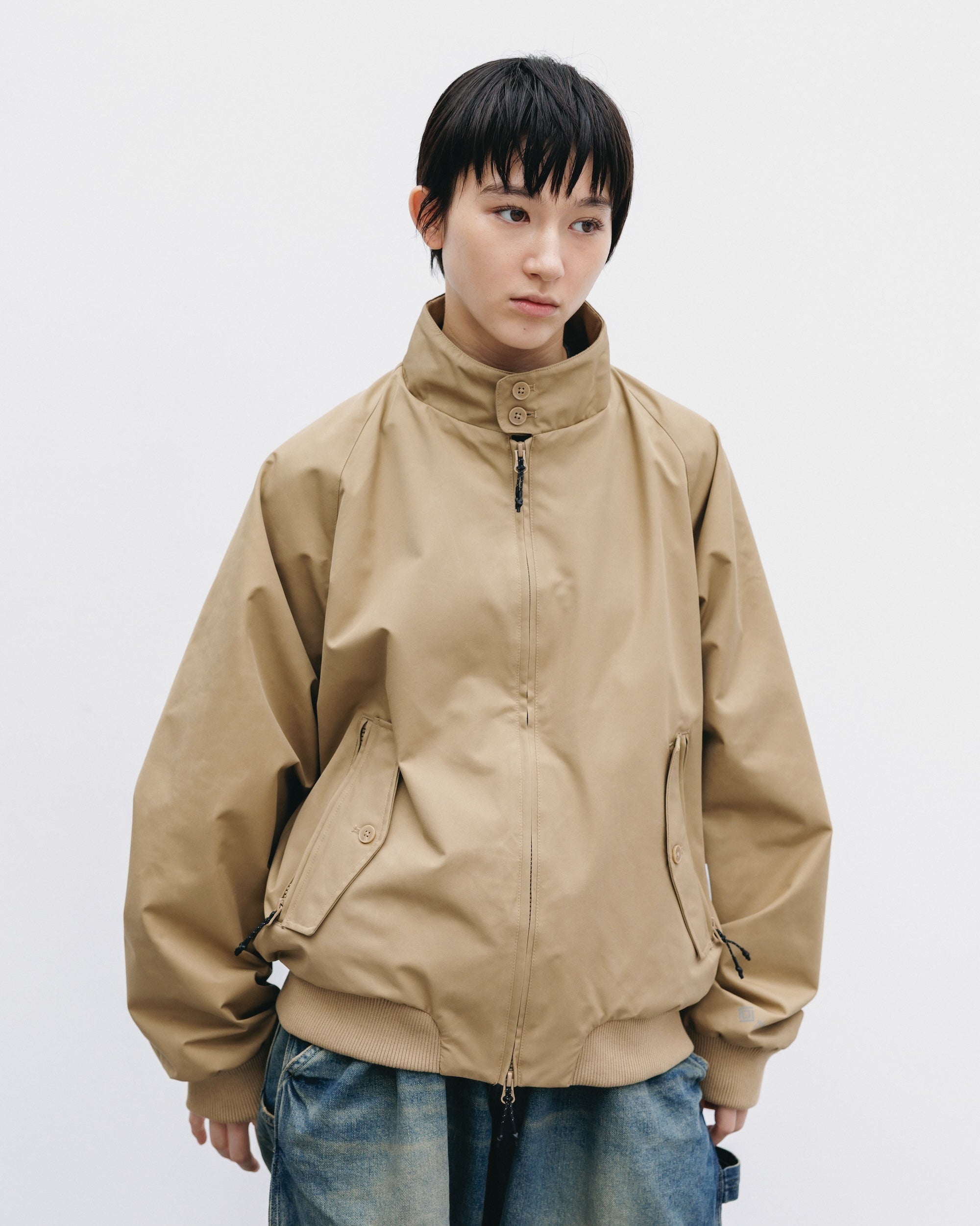 【10.29 WED 20:00- IN STOCK】+phenix WINDSTOPPER® by GORE-TEX LABS TWILL CITY HARRINGTON JACKET (CARAMEL BEIGE)