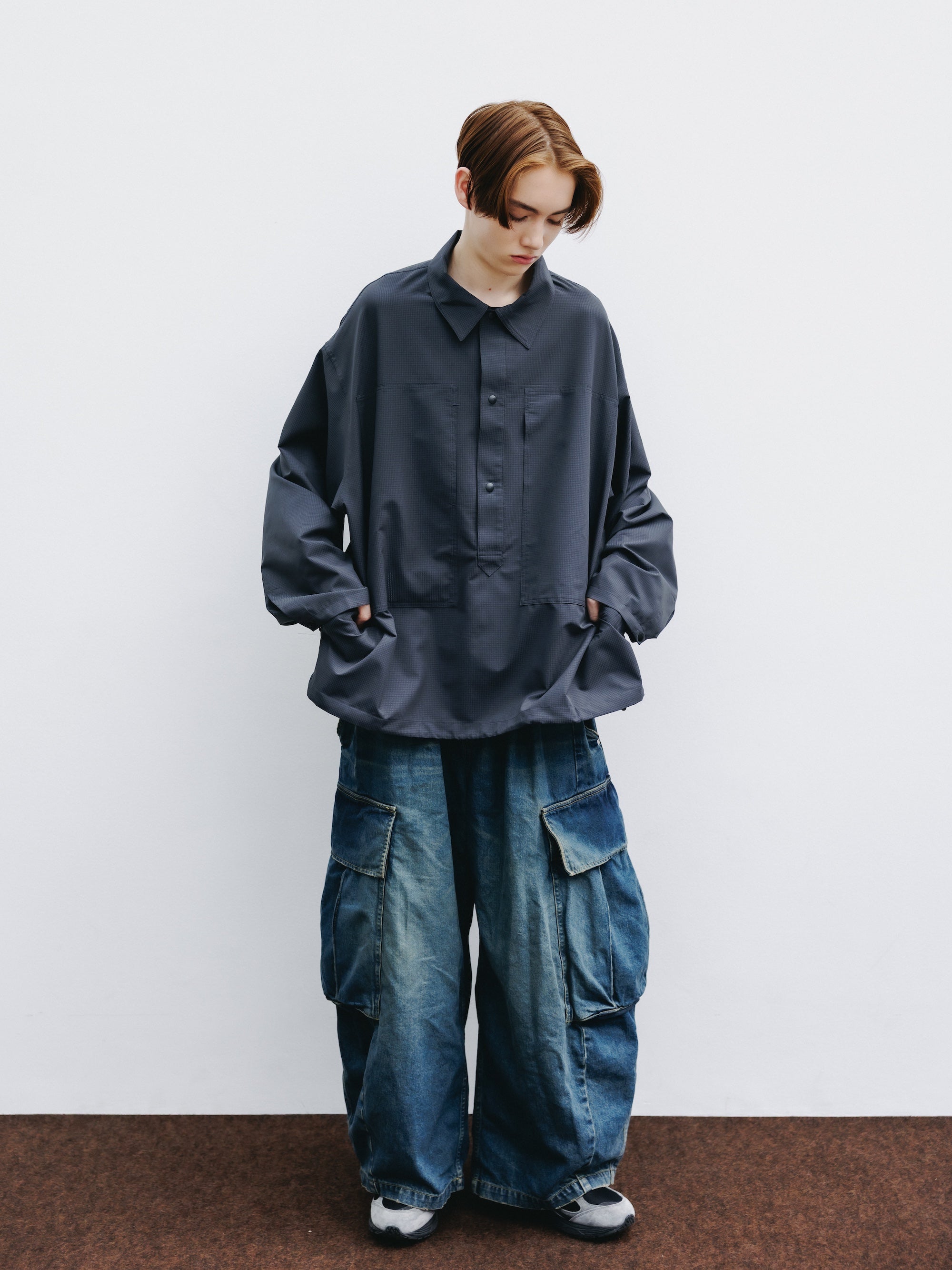 COOLDOTS® M-35 PULLOVER JACKET (CHARCOAL)