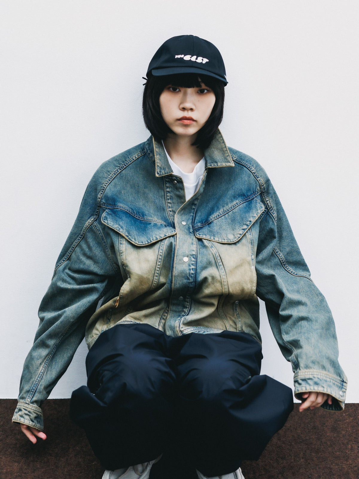 【10.10 SAT 20:00- IN STOCK】 VINTAGE DYED SELVEDGE DENIM FUTURE TRUCKER JACKET (VINTAGE BEIGE)