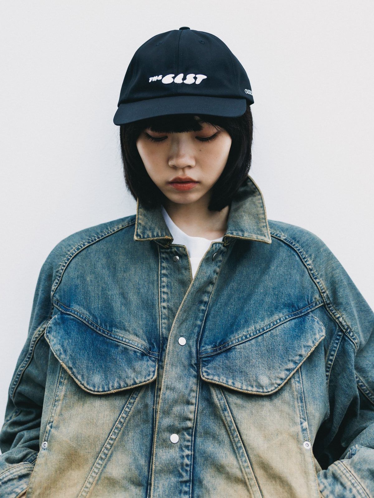 【10.10 SAT 20:00- IN STOCK】 VINTAGE DYED SELVEDGE DENIM FUTURE TRUCKER JACKET (VINTAGE BEIGE)