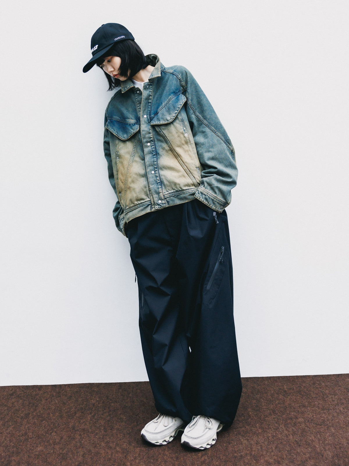 【10.10 SAT 20:00- IN STOCK】 VINTAGE DYED SELVEDGE DENIM FUTURE TRUCKER JACKET (VINTAGE BEIGE)