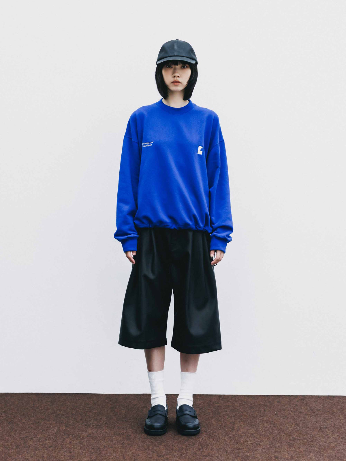 【9.23 WED 20:00- IN STOCK】"C×CONCEPT" SWEATSHIRT WITH DRAWSTRINGS (BLUE)