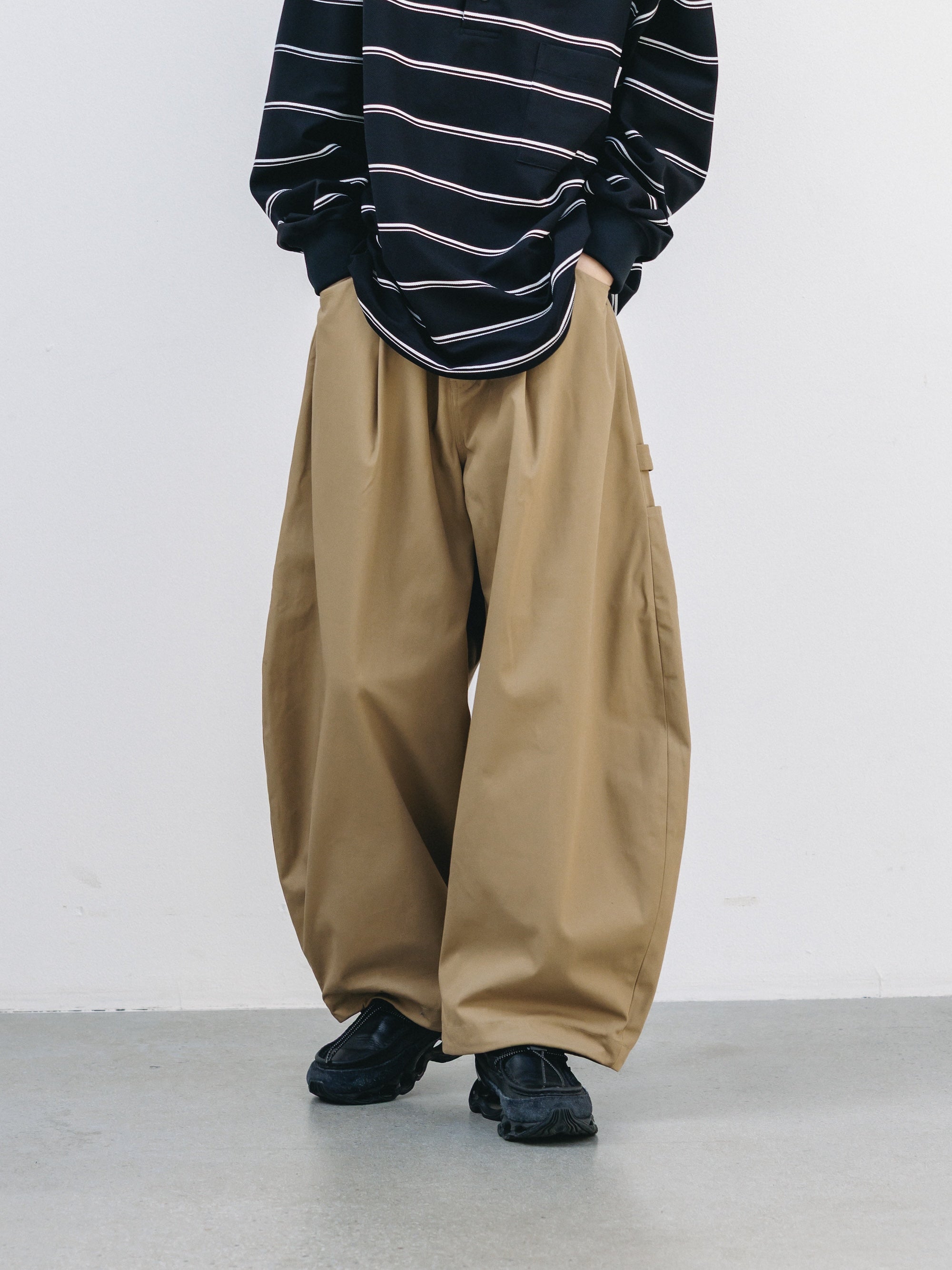 【5.16 SAT 20:00- IN STOCK】T/C GABARDINE CITY MASSIVE UTILITY PANTS (BEIGE)