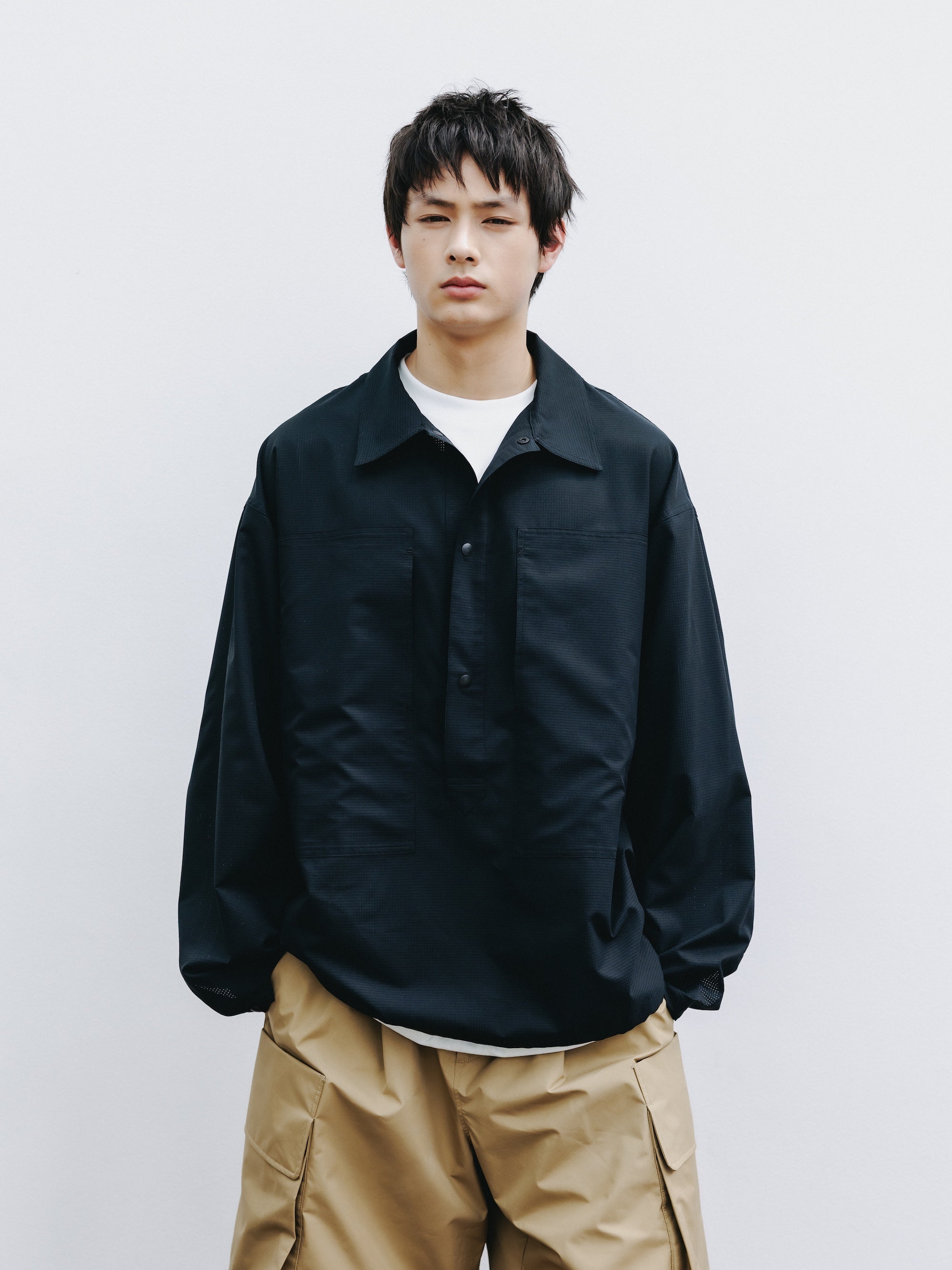 【4.11 SAT 20:00- IN STOCK】COOLDOTS® M-35 PULLOVER JACKET (BLACK)