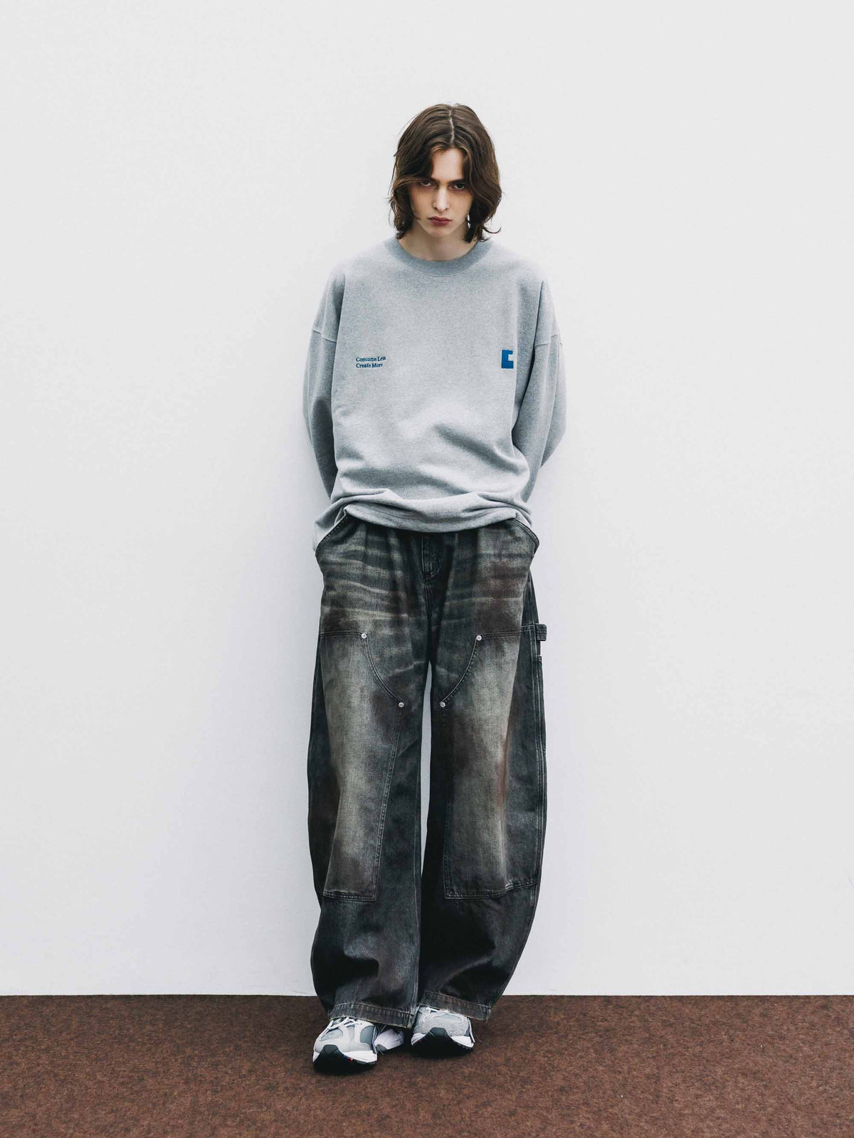 【9.23 WED 20:00- IN STOCK】"C×CONCEPT" SWEATSHIRT WITH DRAWSTRINGS (GRAY)