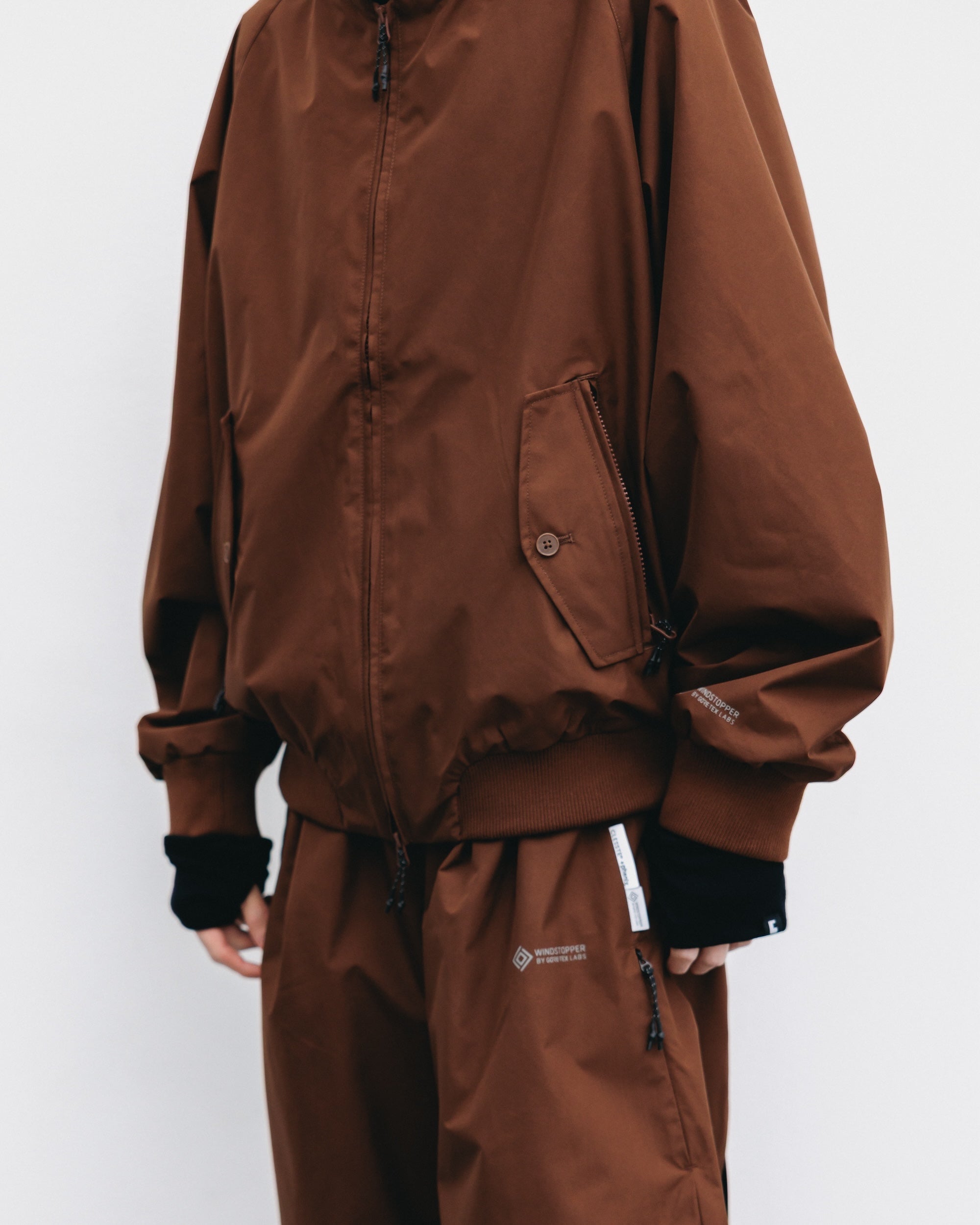 【10.29 WED 20:00- IN STOCK】+phenix WINDSTOPPER® by GORE-TEX LABS CITY HARRINGTON JACKET (CHOCOLATE BROWN)