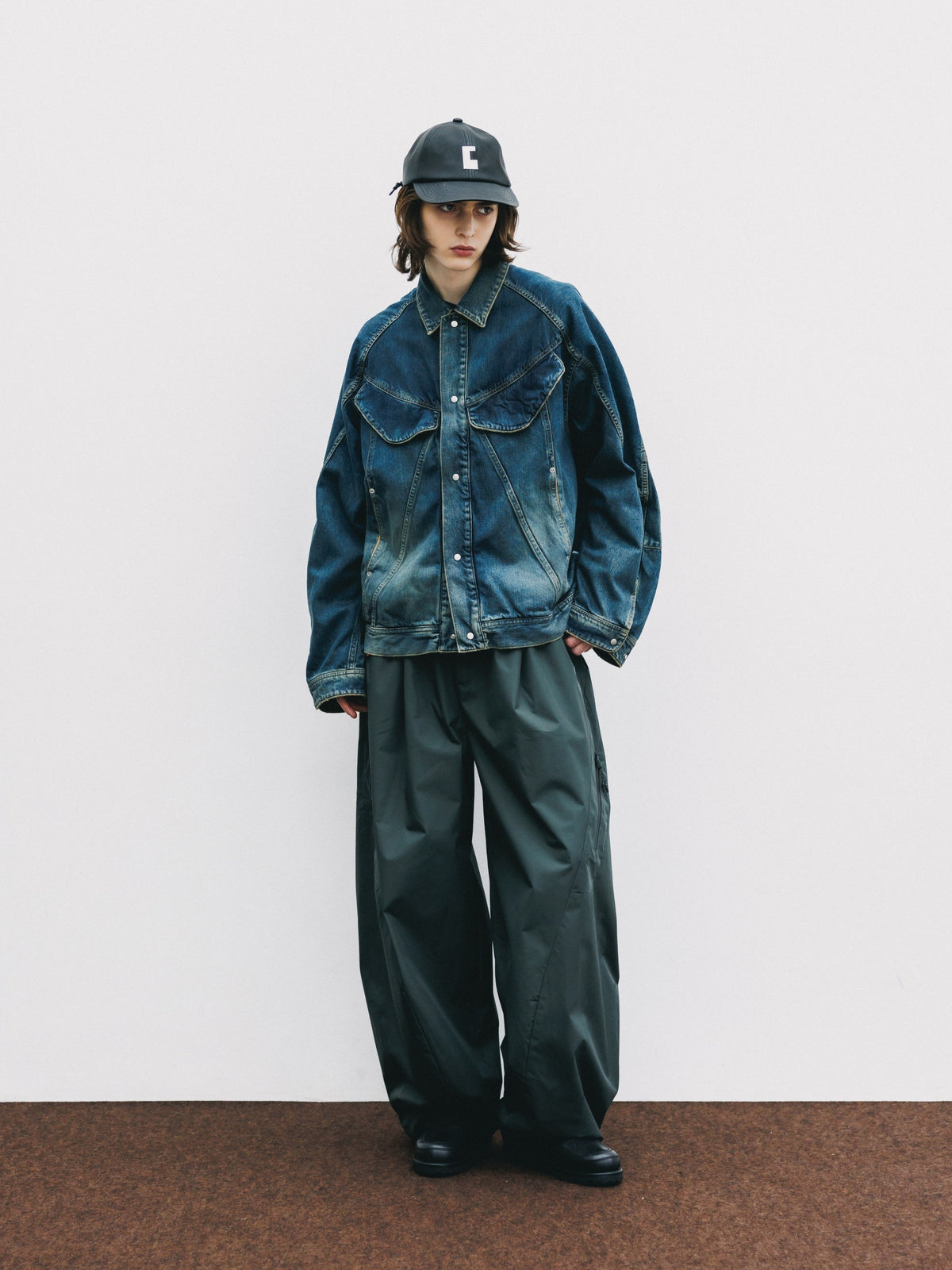 【10.10 SAT 20:00- IN STOCK】 VINTAGE DYED SELVEDGE DENIM FUTURE TRUCKER JACKET (VINTAGE INDIGO)