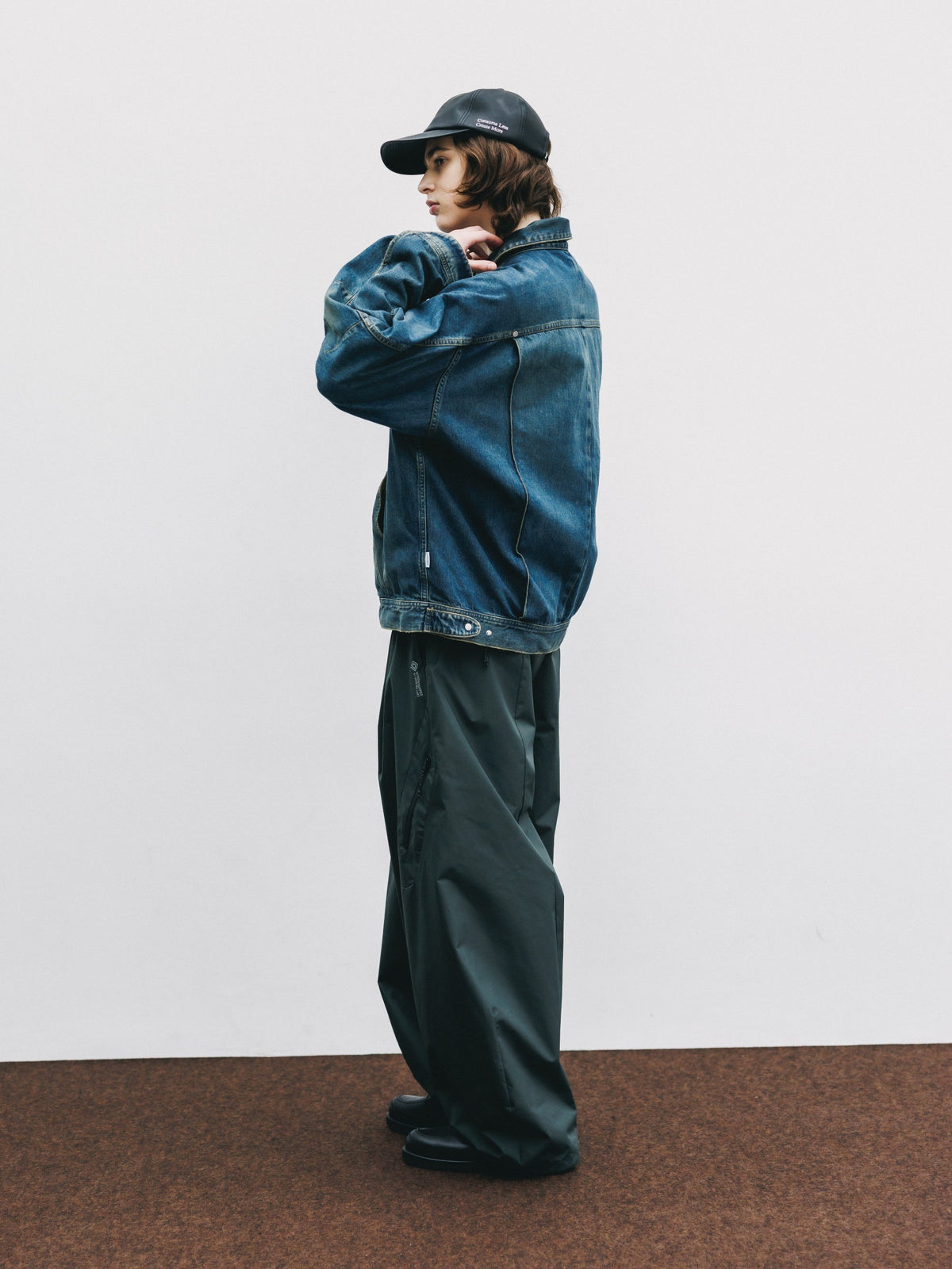 【10.10 SAT 20:00- IN STOCK】 VINTAGE DYED SELVEDGE DENIM FUTURE TRUCKER JACKET (VINTAGE INDIGO)