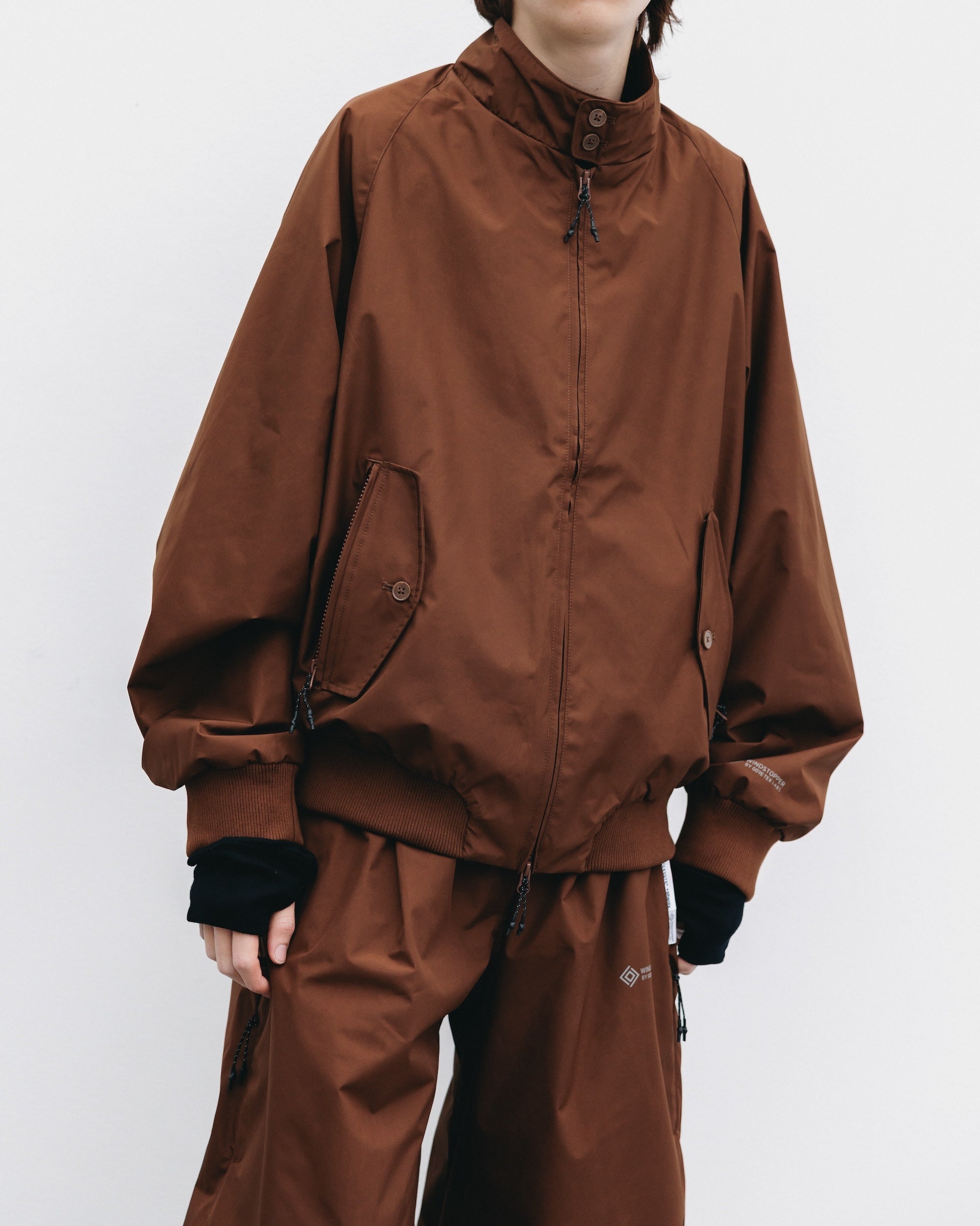 【10.29 WED 20:00- IN STOCK】+phenix WINDSTOPPER® by GORE-TEX LABS CITY HARRINGTON JACKET (CHOCOLATE BROWN)