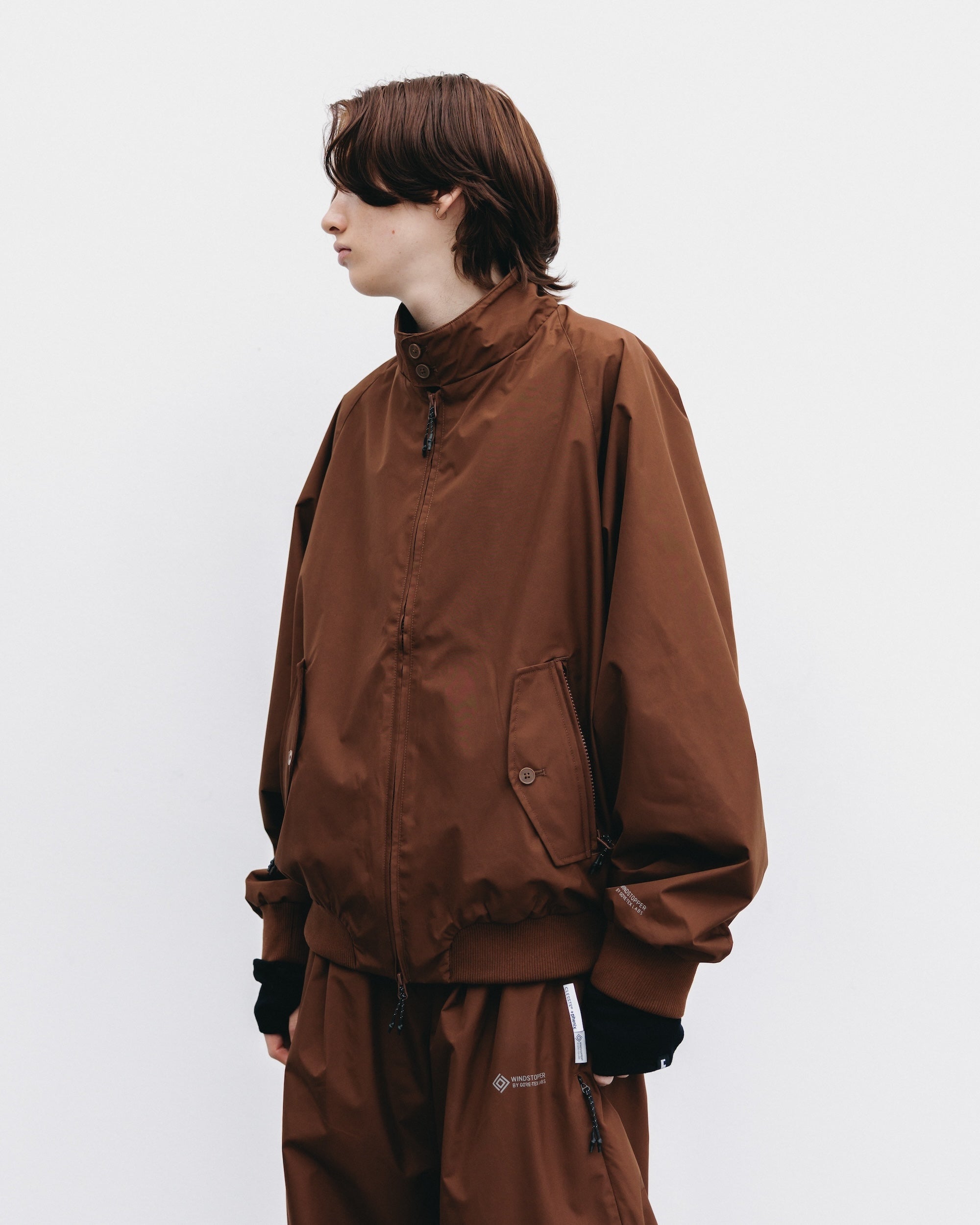 【10.29 WED 20:00- IN STOCK】+phenix WINDSTOPPER® by GORE-TEX LABS CITY HARRINGTON JACKET (CHOCOLATE BROWN)