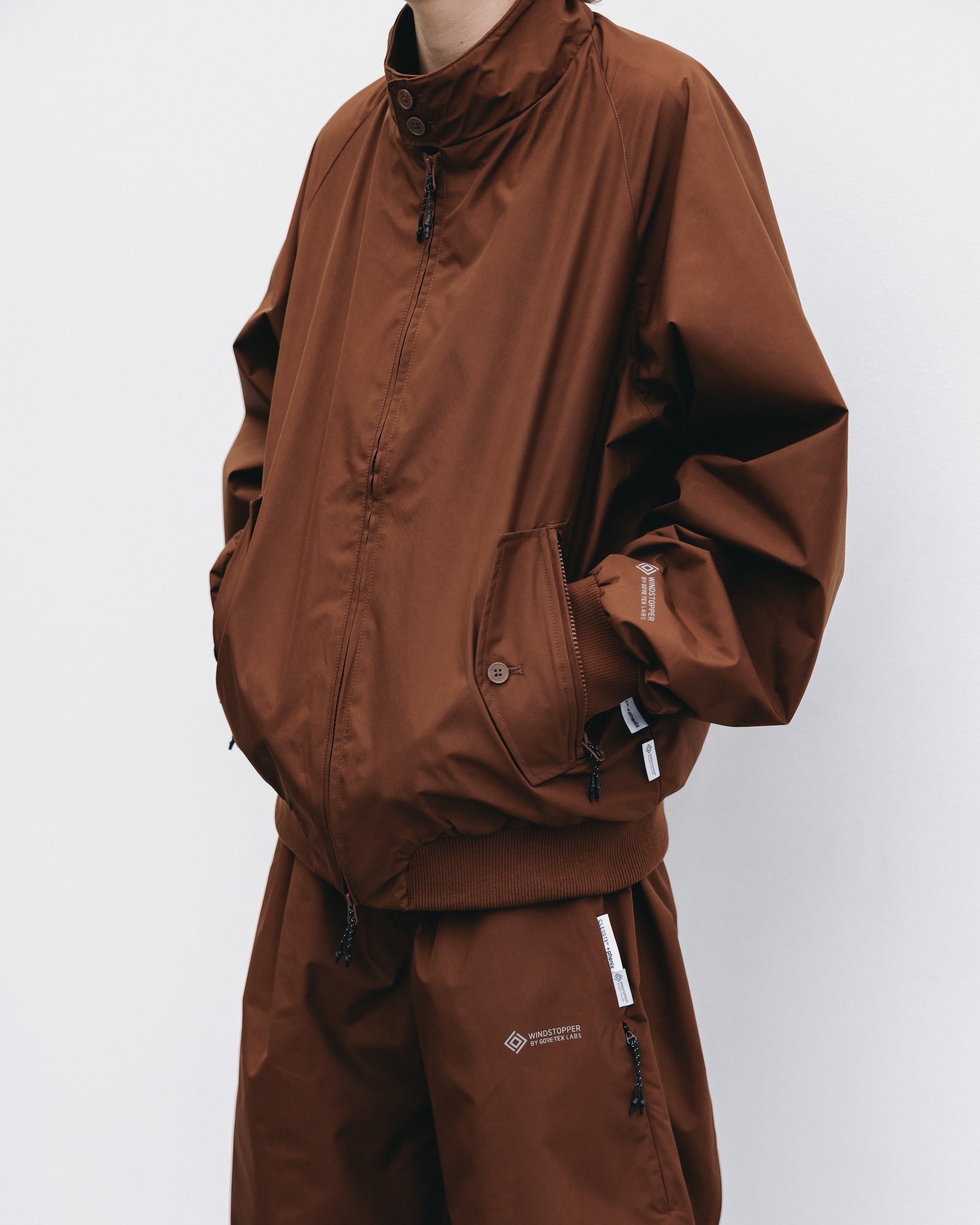 【10.29 WED 20:00- IN STOCK】+phenix WINDSTOPPER® by GORE-TEX LABS CITY HARRINGTON JACKET (CHOCOLATE BROWN)