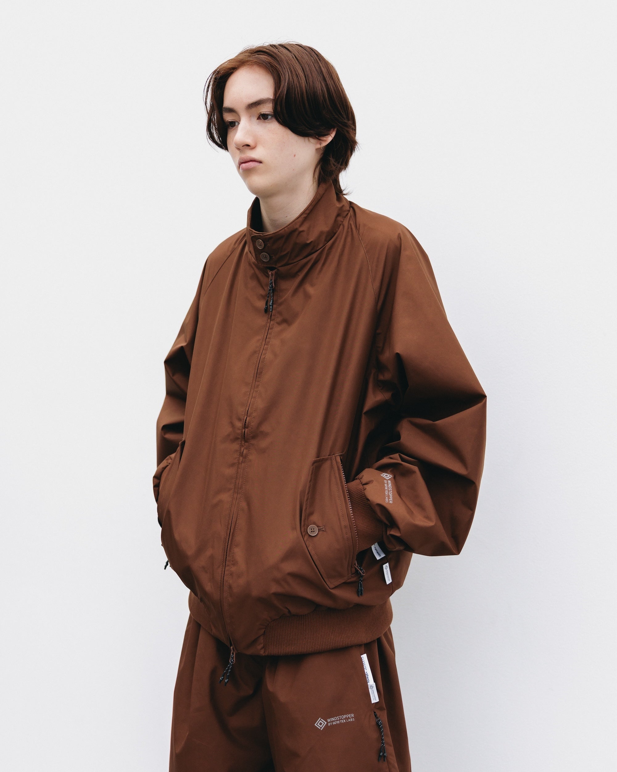 【10.29 WED 20:00- IN STOCK】+phenix WINDSTOPPER® by GORE-TEX LABS CITY HARRINGTON JACKET (CHOCOLATE BROWN)