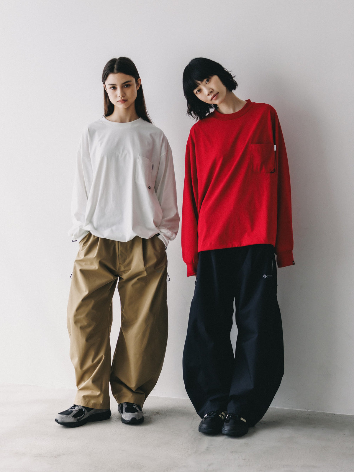 【10.17 SAT 20:00- IN STOCK】 TECH POCKET L/S T-SHIRT (RED)