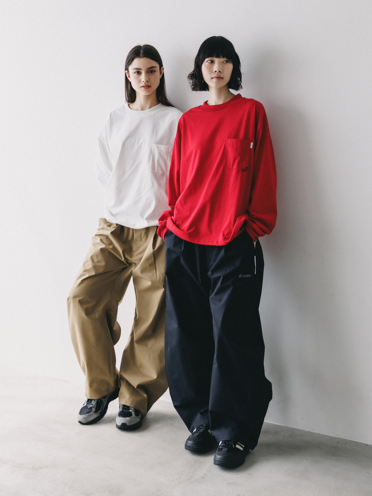 【10.17 SAT 20:00- IN STOCK】 TECH POCKET L/S T-SHIRT (RED)