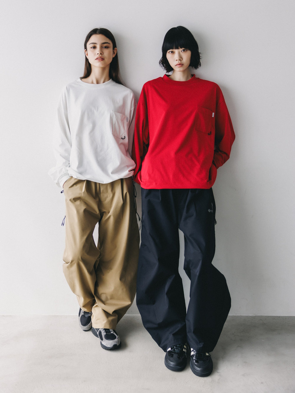 【10.17 SAT 20:00- IN STOCK】 TECH POCKET L/S T-SHIRT (RED)
