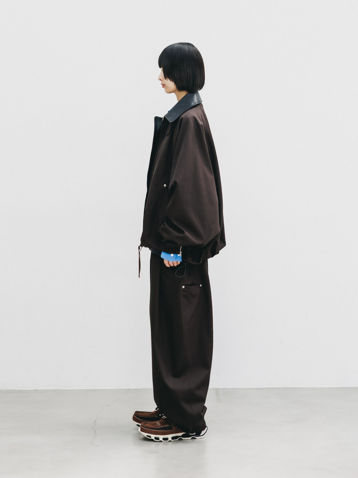 【10.7 WED 20:00- IN STOCK】 WOOL KERSEY CITY UTILITY BALLOON JACKET (BROWN)