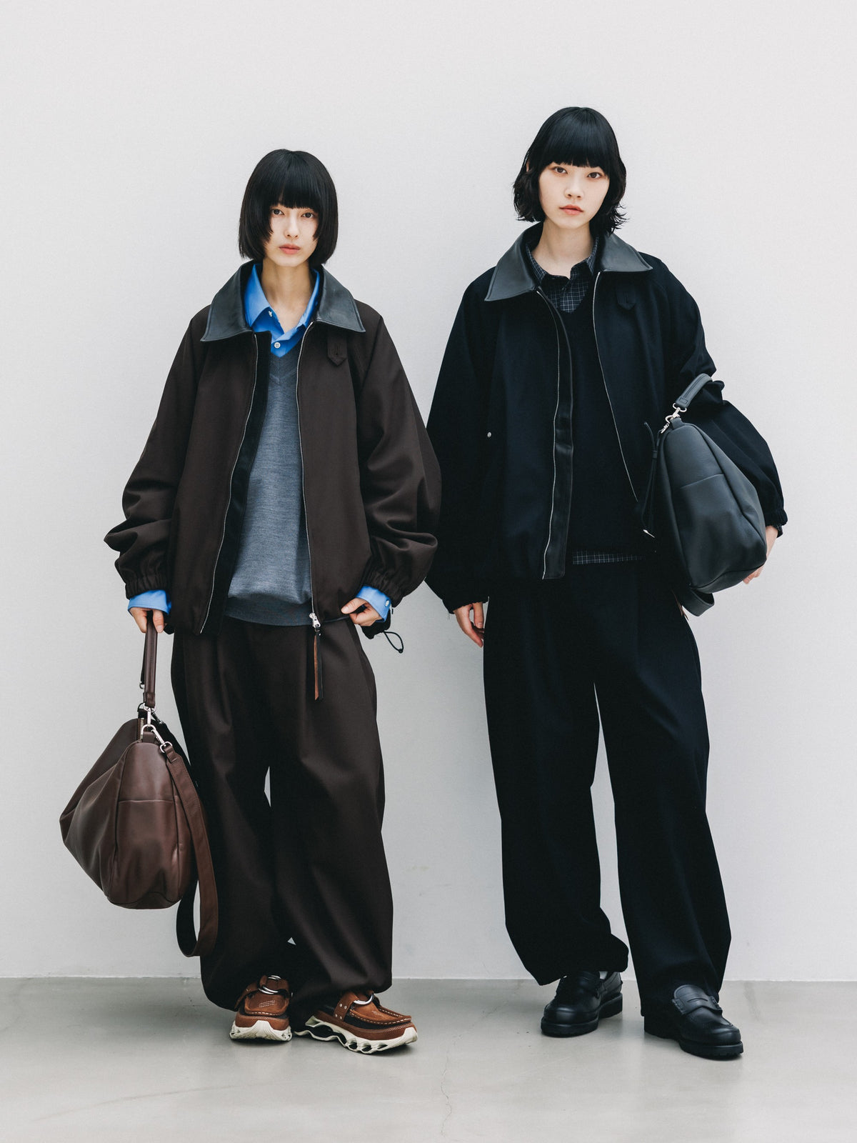 【10.7 WED 20:00- IN STOCK】 WOOL KERSEY CITY UTILITY BALLOON JACKET (BROWN)