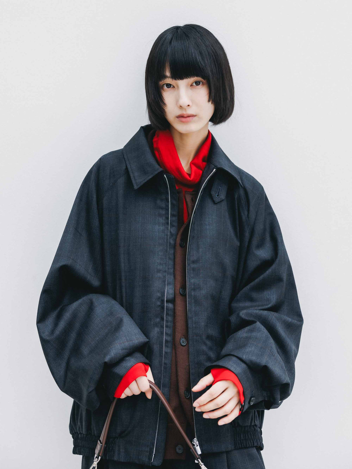 【9.30 WED 20:00- IN STOCK】WOOL GLEN PLAID CITY UTILITY JACKET (GRAY)