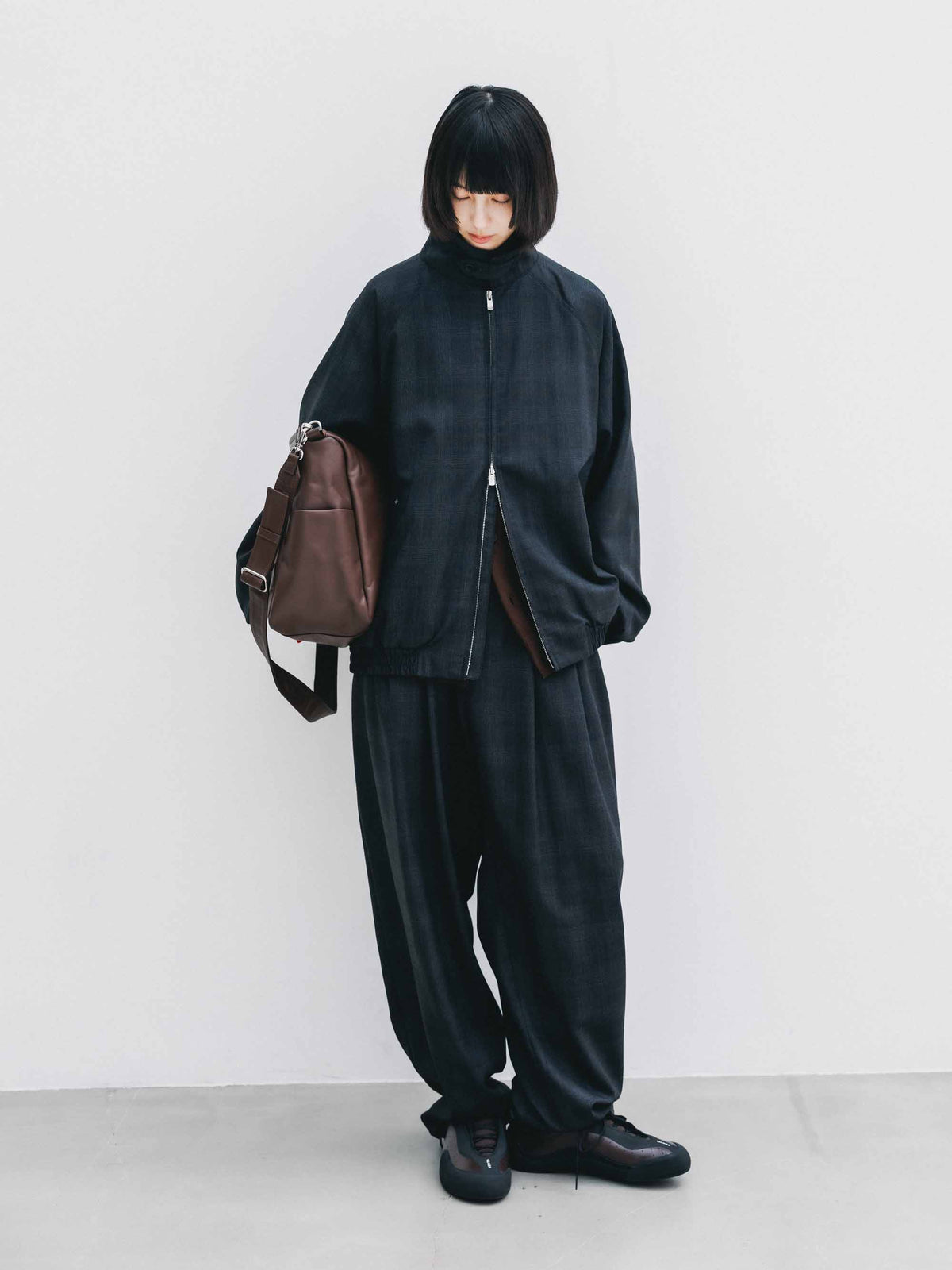 【9.30 WED 20:00- IN STOCK】WOOL GLEN PLAID CITY UTILITY JACKET (GRAY)