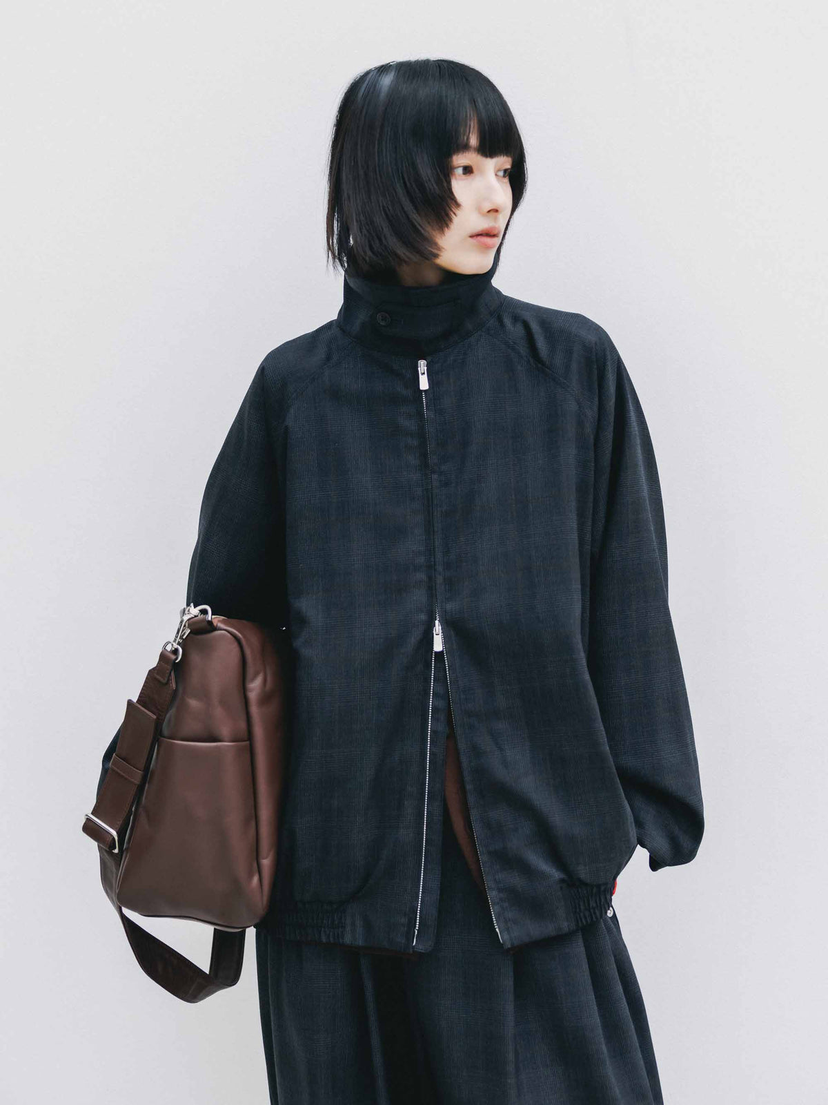 【9.30 WED 20:00- IN STOCK】WOOL GLEN PLAID CITY UTILITY JACKET (GRAY)