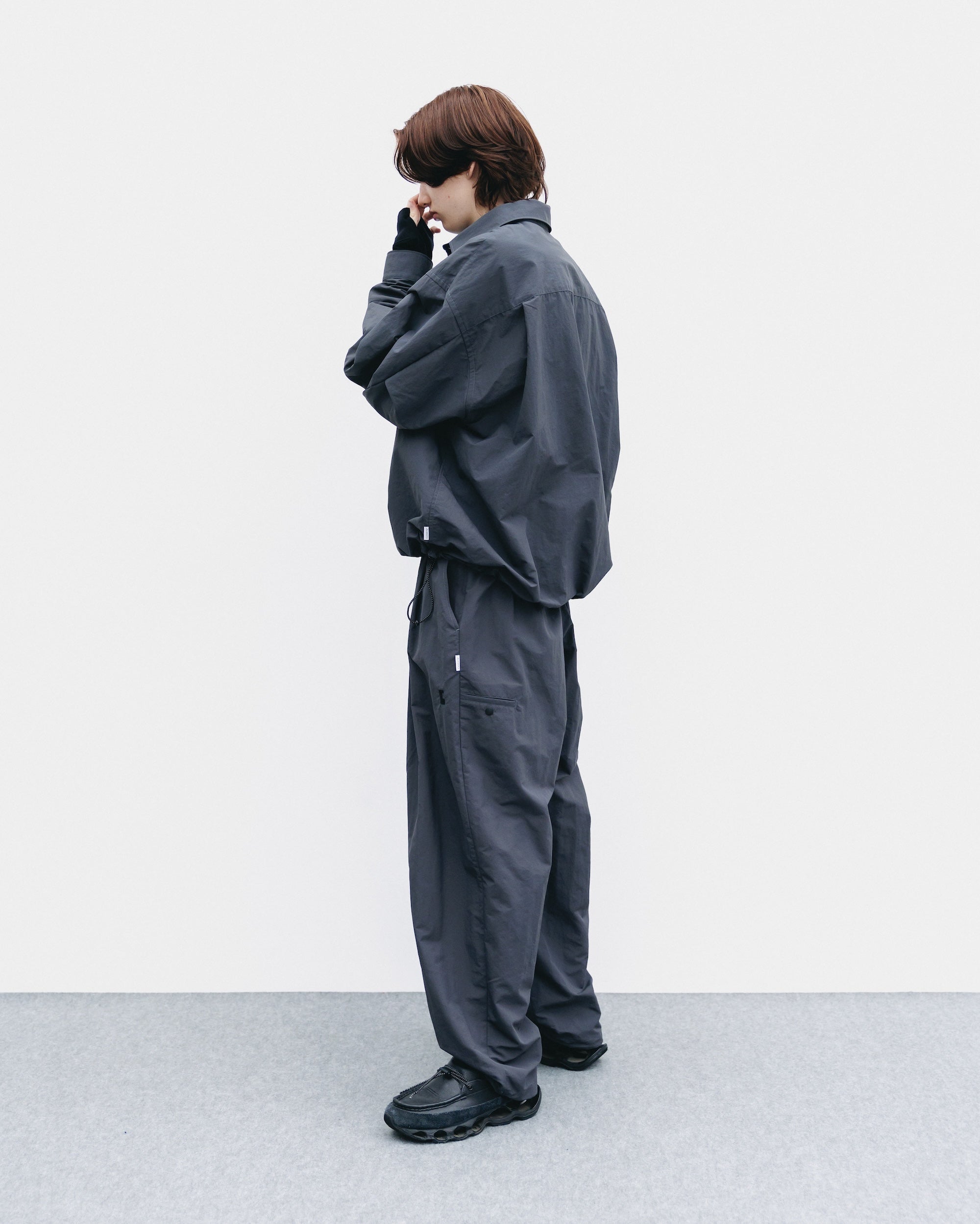 【10.25 SAT 20:00- IN STOCK】ACTIVE CITY UNIFORM L/S PULLOVER SHIRT (GRAY)