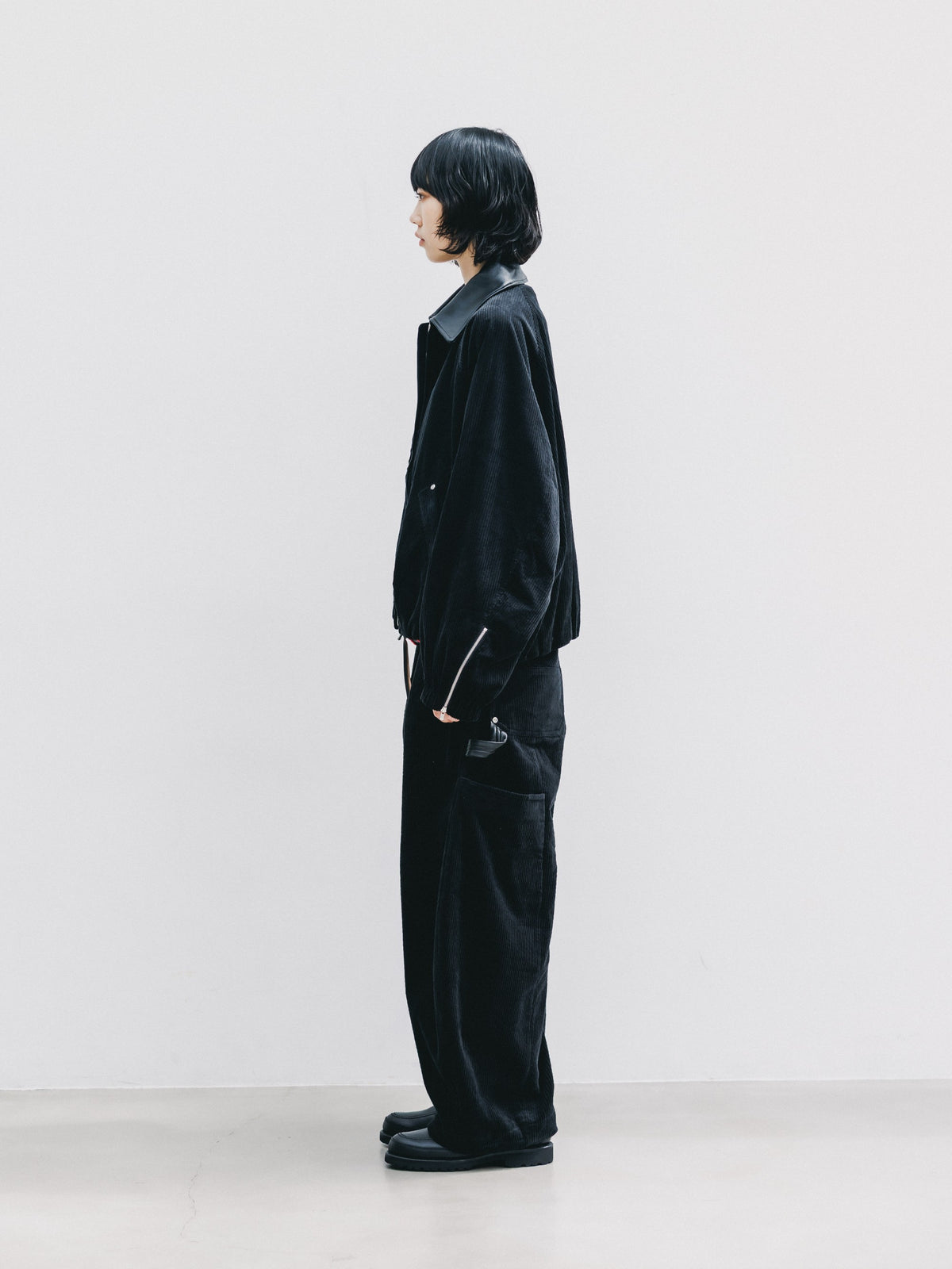 【10.21 WED 20:00- IN STOCK】 CORDUROY CITY MASSIVE UTILITY PANTS (BLACK)