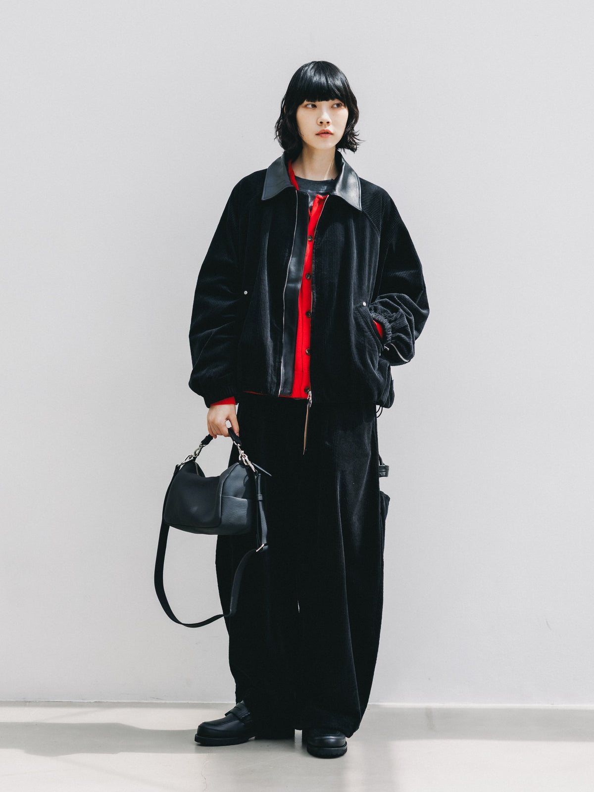 【10.21 WED 20:00- IN STOCK】 CORDUROY CITY MASSIVE UTILITY PANTS (BLACK)