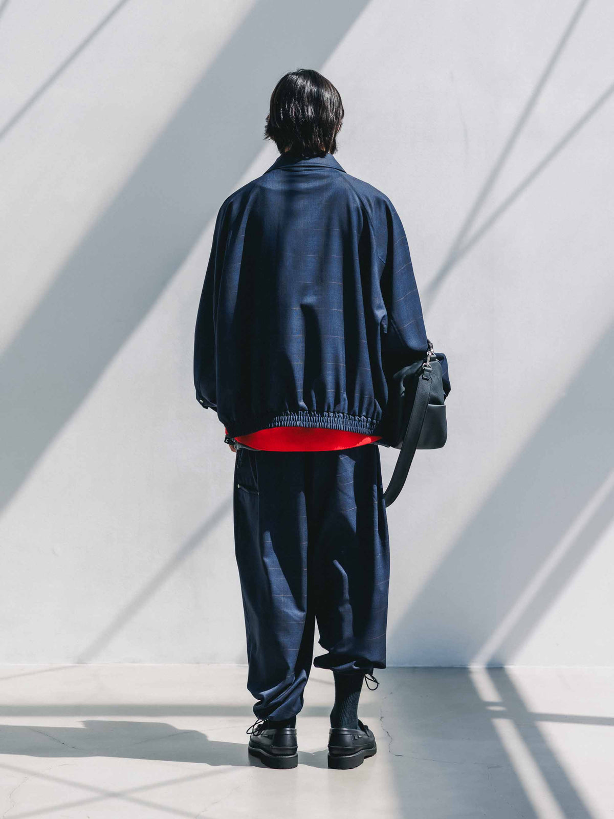 【9.30 WED 20:00- IN STOCK】WOOL GLEN PLAID CITY UTILITY JACKET (NAVY)