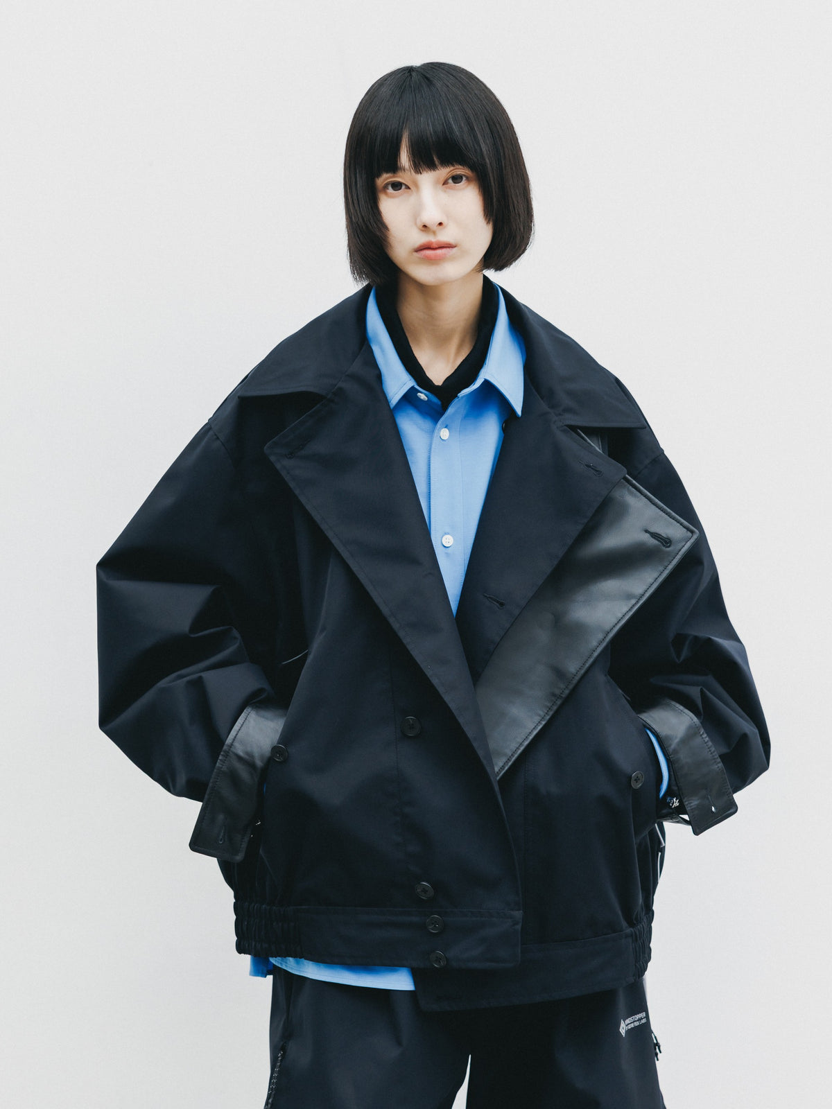 【10.24 SAT 20:00- IN STOCK】 +phenix WINDSTOPPER® by GORE-TEX LABS TWILL CITY DOUBLE FLAP JACKET (BLACK)