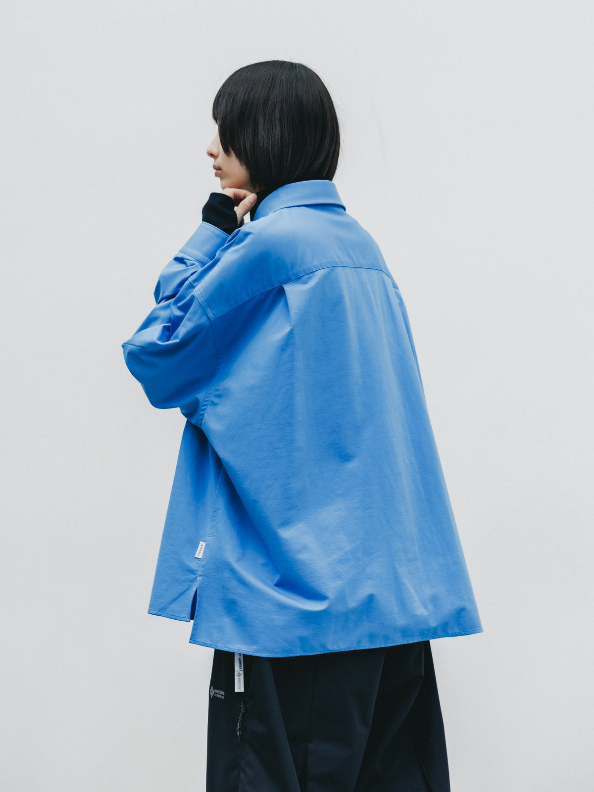 【10.14 WED 20:00- IN STOCK】 46G KNIT EVERYDAY BOX L/S SHIRT (SAX BLUE)