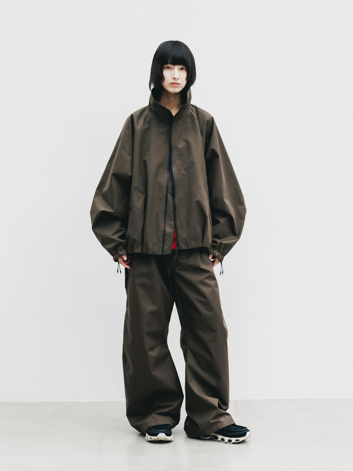 【10.17 SAT 20:00- IN STOCK】 +phenix WINDSTOPPER® by GORE-TEX LABS TWILL CITY STAND BALLOON UTILITY JACKET (URBAN BROWN)